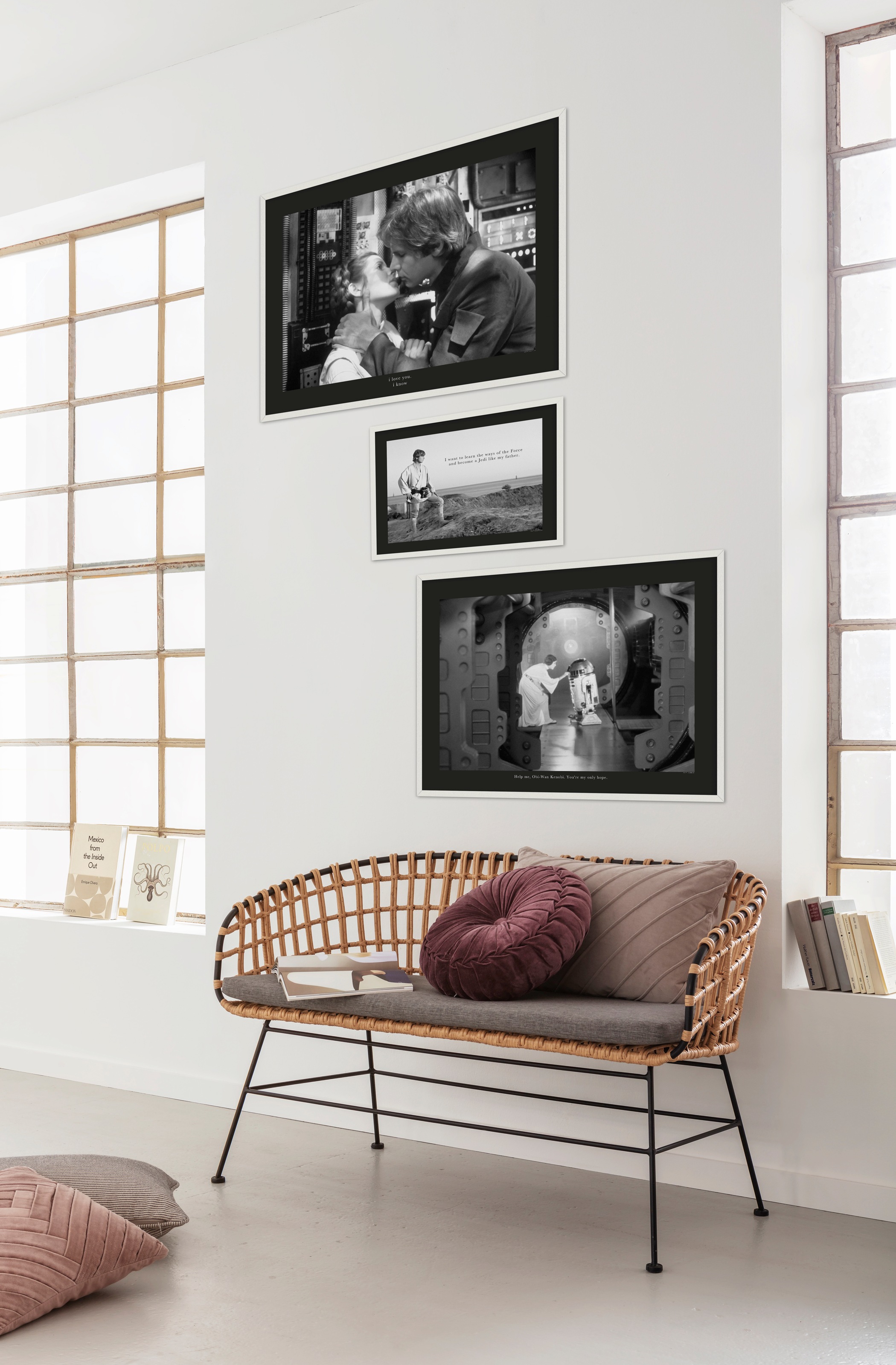 Komar Bild »Star Wars Classic Leia Han Kiss Quote« Star Wars 1 Stk. tlg. Wandbild zur Dekoration im Kinderzimmer - ohne Rahmen