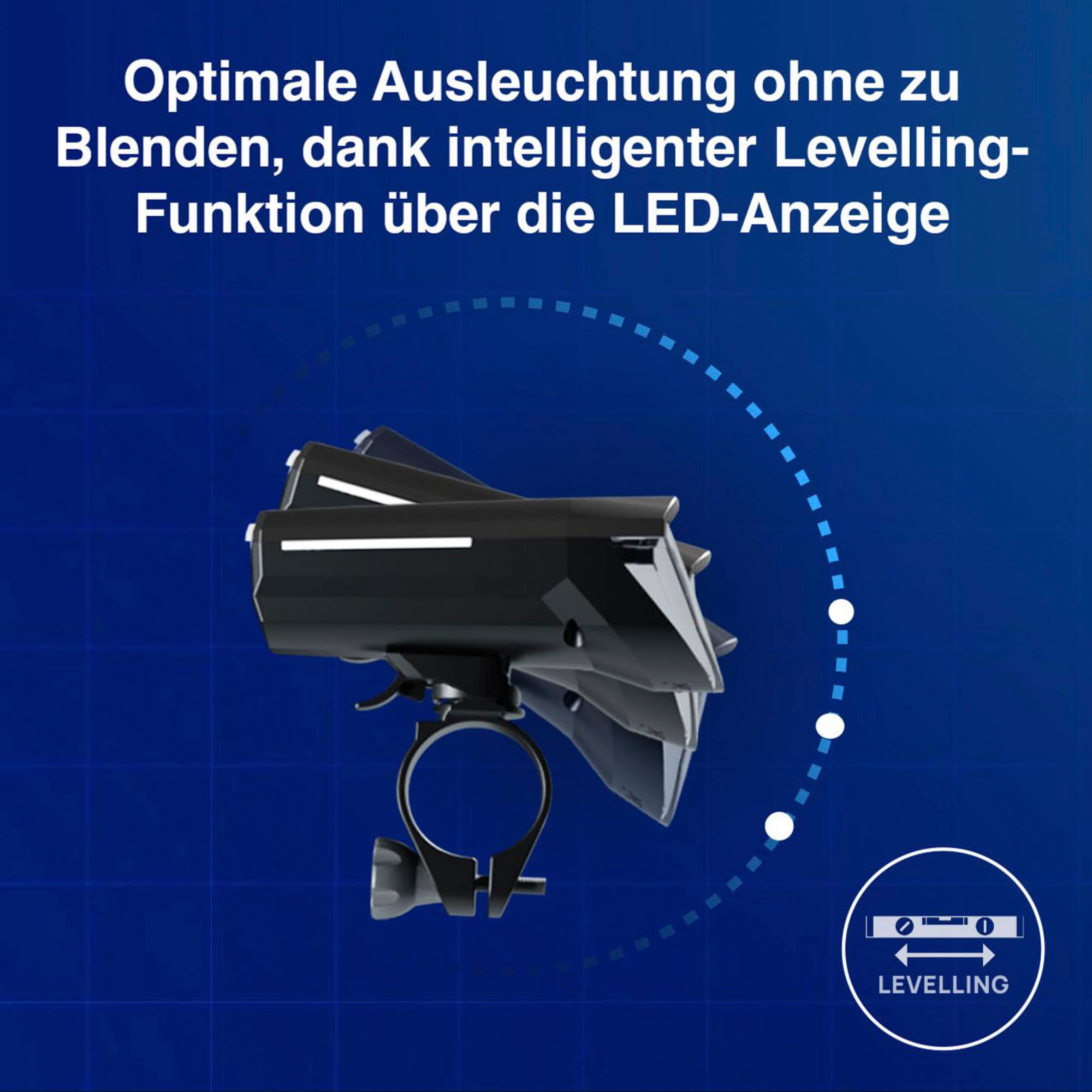 FISCHER Fahrrad Fahrradbeleuchtung »LED-Akku-Bel. Set PLUS 110 + TWIN STOP«, (Set, 2 tlg., Front- und Rücklicht)