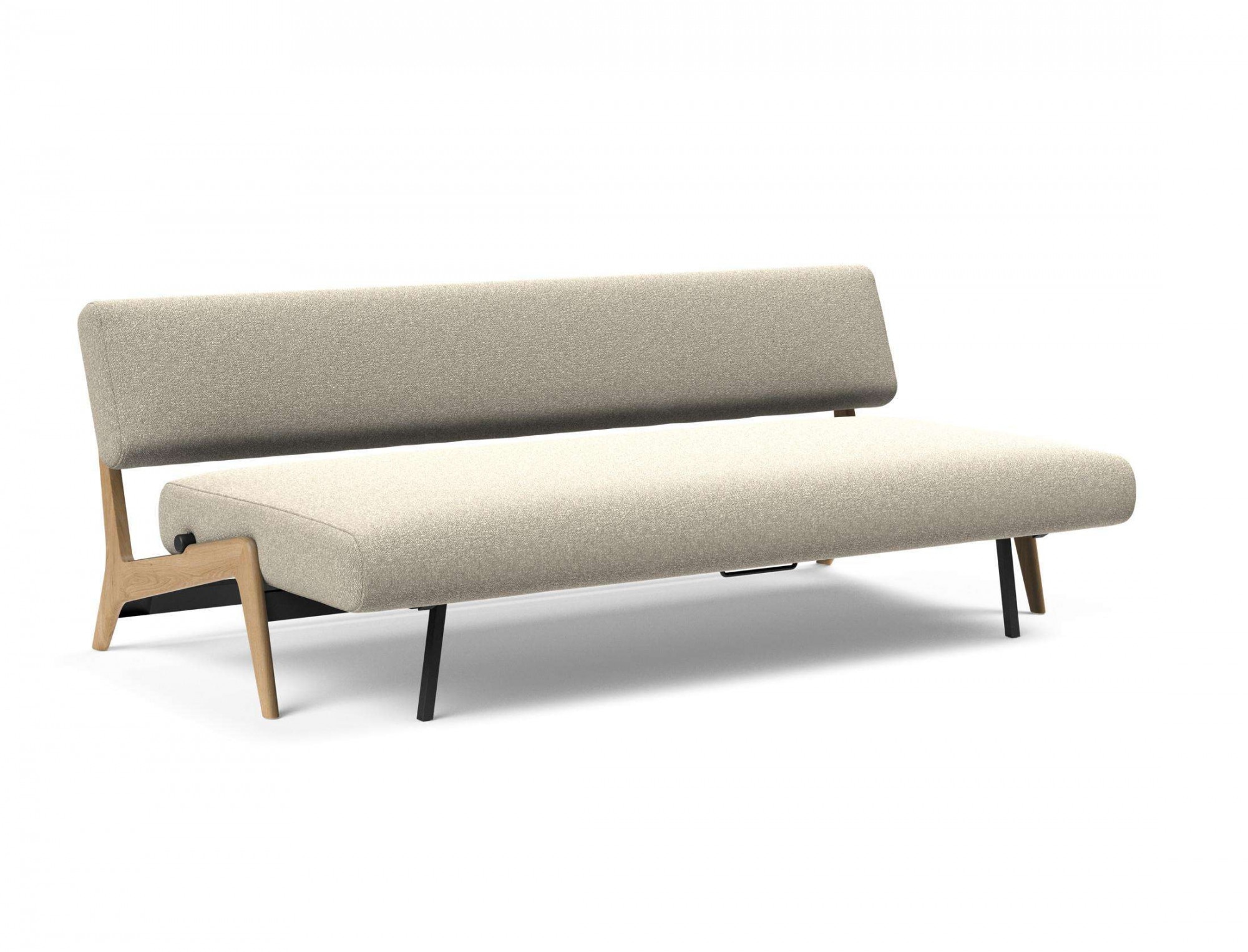 INNOVATION LIVING ™ 3-Sitzer »Nolis Retro Designsofa, hochwertig und super bequem,«, Große einheitliche Siztfläche, 60er Jahre Design neu aufgesetzt
