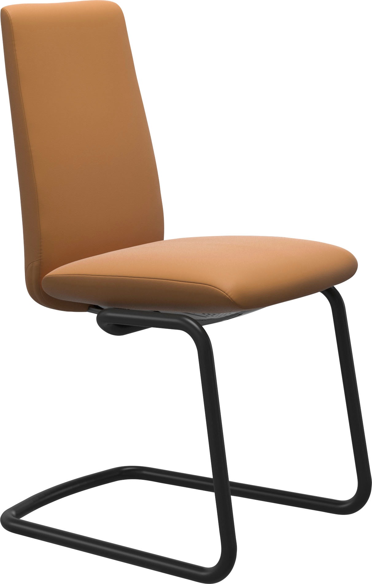 Stressless® Polsterstuhl »Laurel«, Leder BATICK, Low Back, Größe M, mit Beinen aus Stahl in Schwarz matt