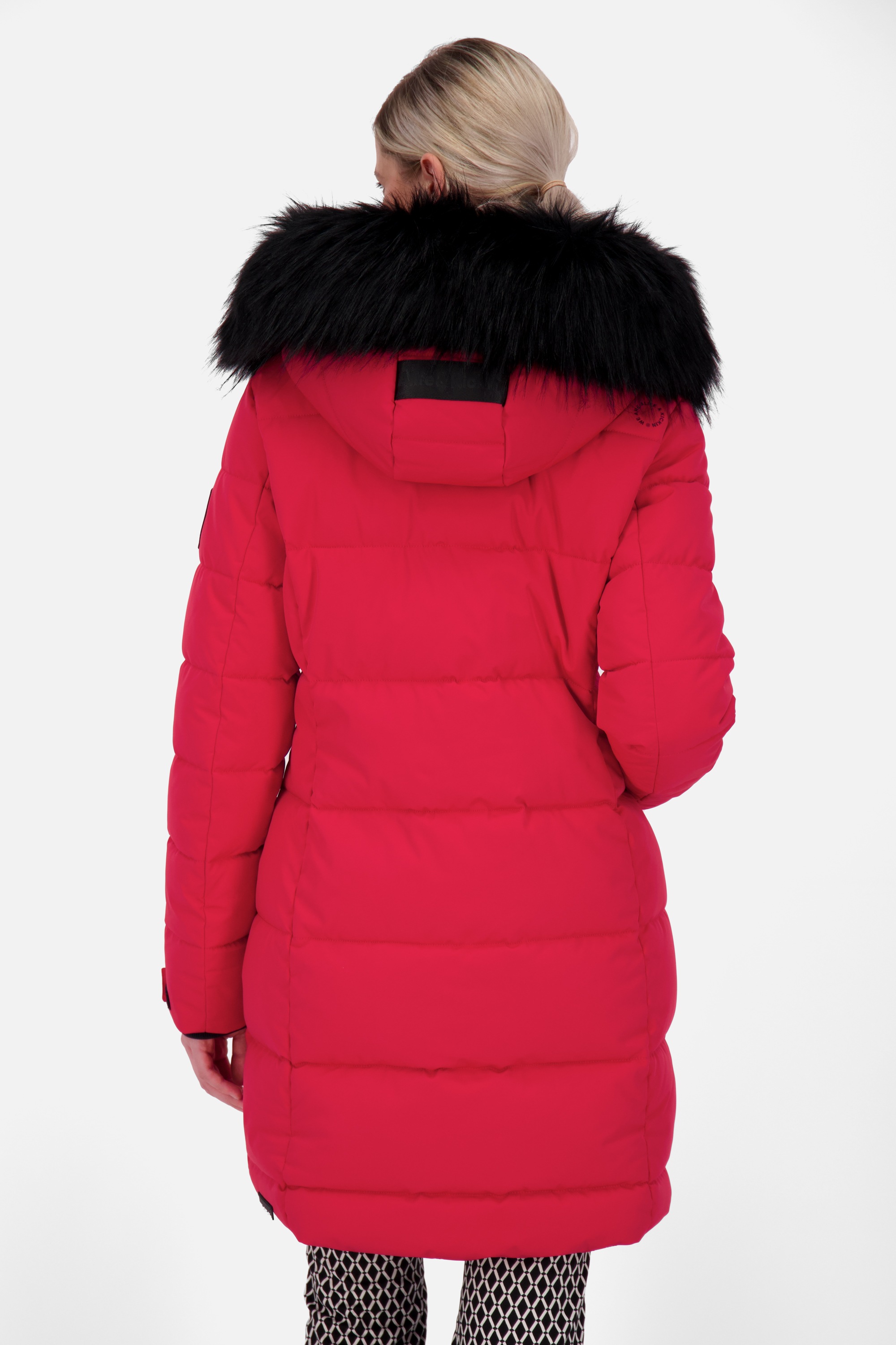 Alife & Kickin Winterjacke »Damen AmaliaAK A«, mit Kapuze, Lange gefütterte Damenwinterjacke mit abnehmbarer Kunstfellkapuze