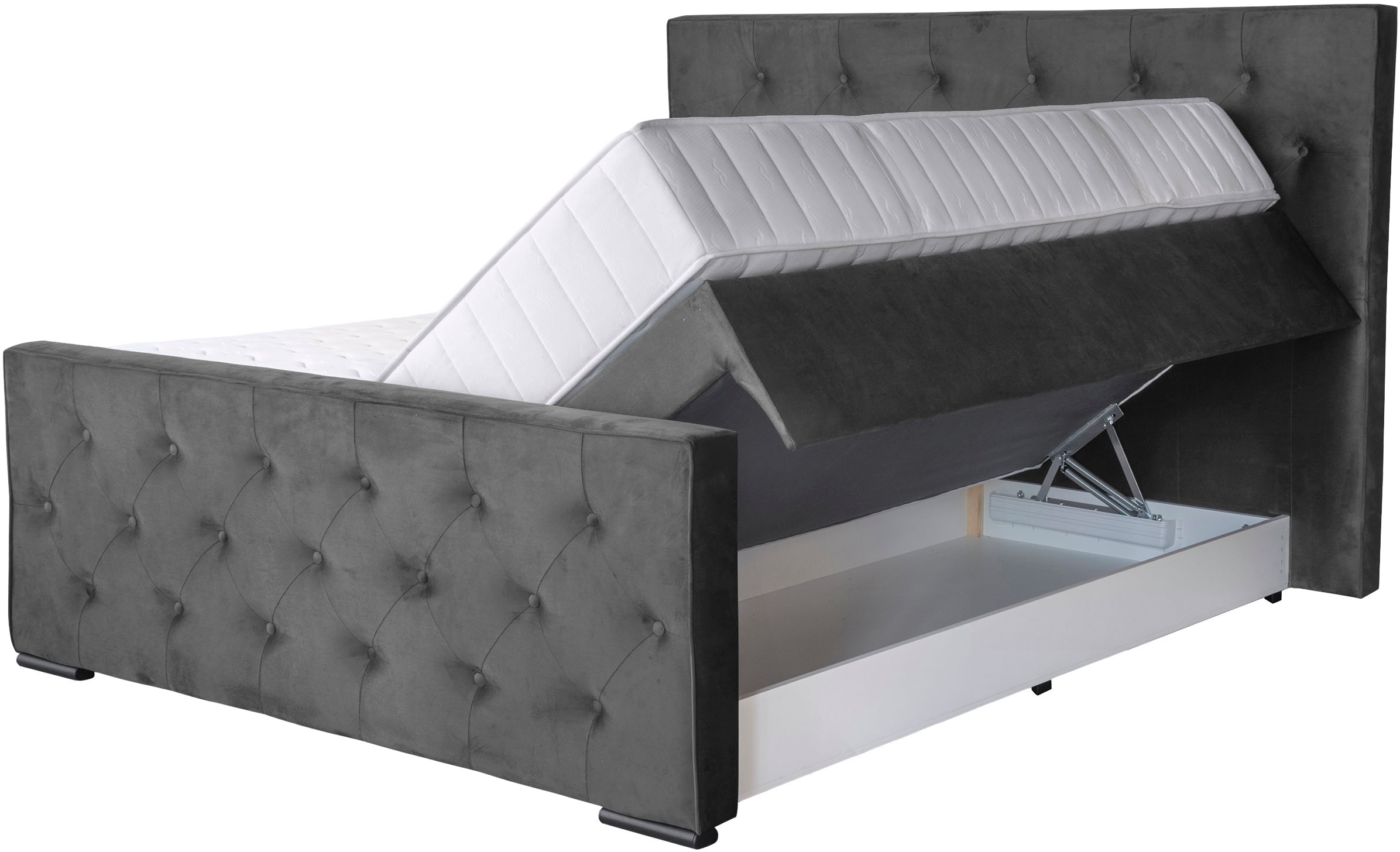 COLLECTION AB Boxspringbett »Florence inkl. Kingsize (28 cm) Matratze (H3) günstig online kaufen
