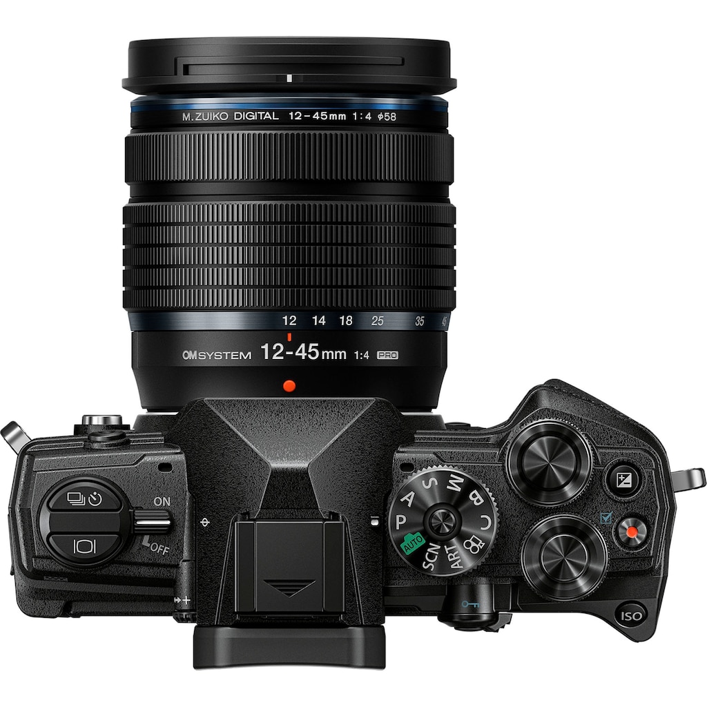 Olympus Systemkamera »OM-5 1245 Kit«, M.Zuiko Digital ED 12‑45mm F4 PRO, 20,4 MP, WLAN (Wi-Fi)-Bluetooth