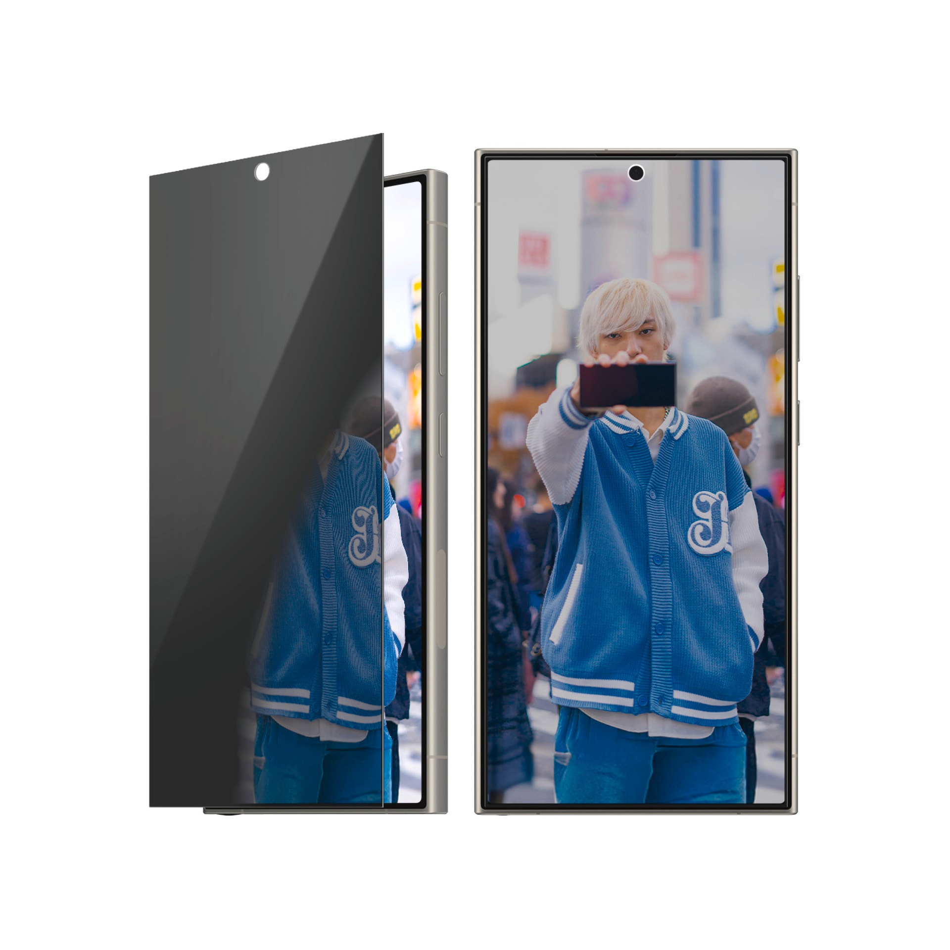 PanzerGlass Displayschutzglas »Ultra-Wide Fit Privacy Screen Protection«, für Samsung Galaxy S25 Ultra, Blickschutz, Schutzfolie, Bildschirmschutz, kratz- & stoßfest