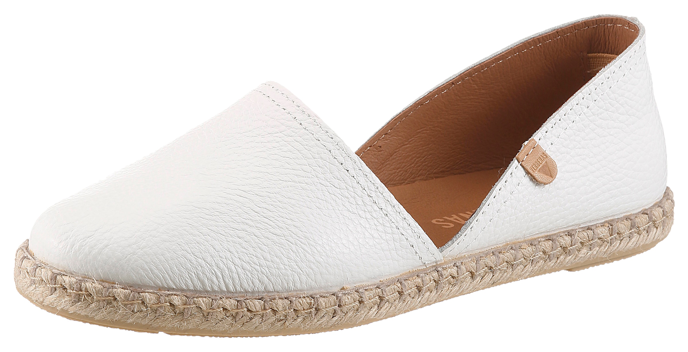 VERBENAS Espadrille »CARMEN«  Slipper, Sommerschuh, Urlaubsschuh, Flat mit Rahmennaht