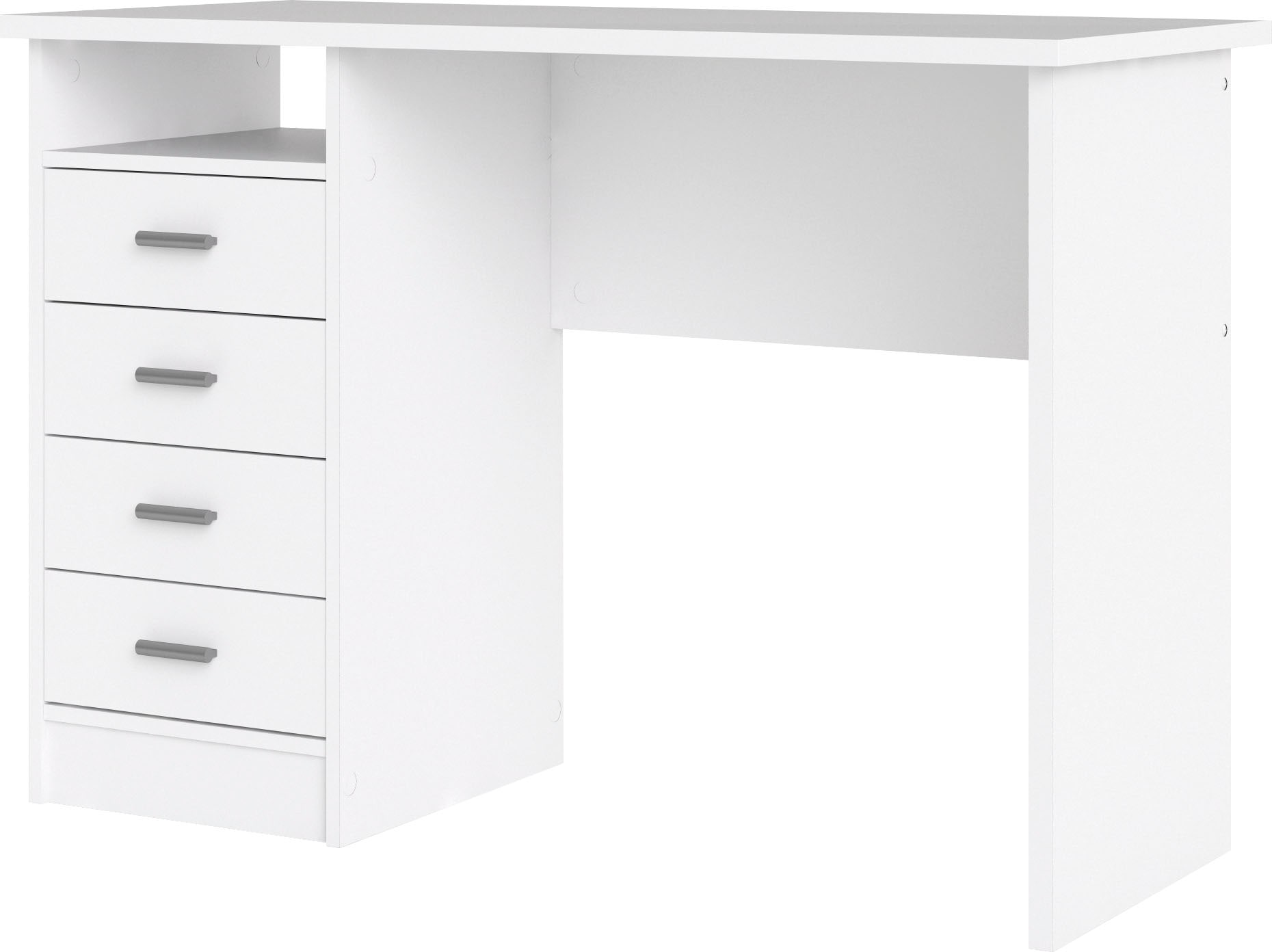 INOSIGN Schreibtisch »Function Plus, Arbeitstisch, Bürotisch«, mit 4 Schubladen, 1 offenes Fachbreite 110 cm