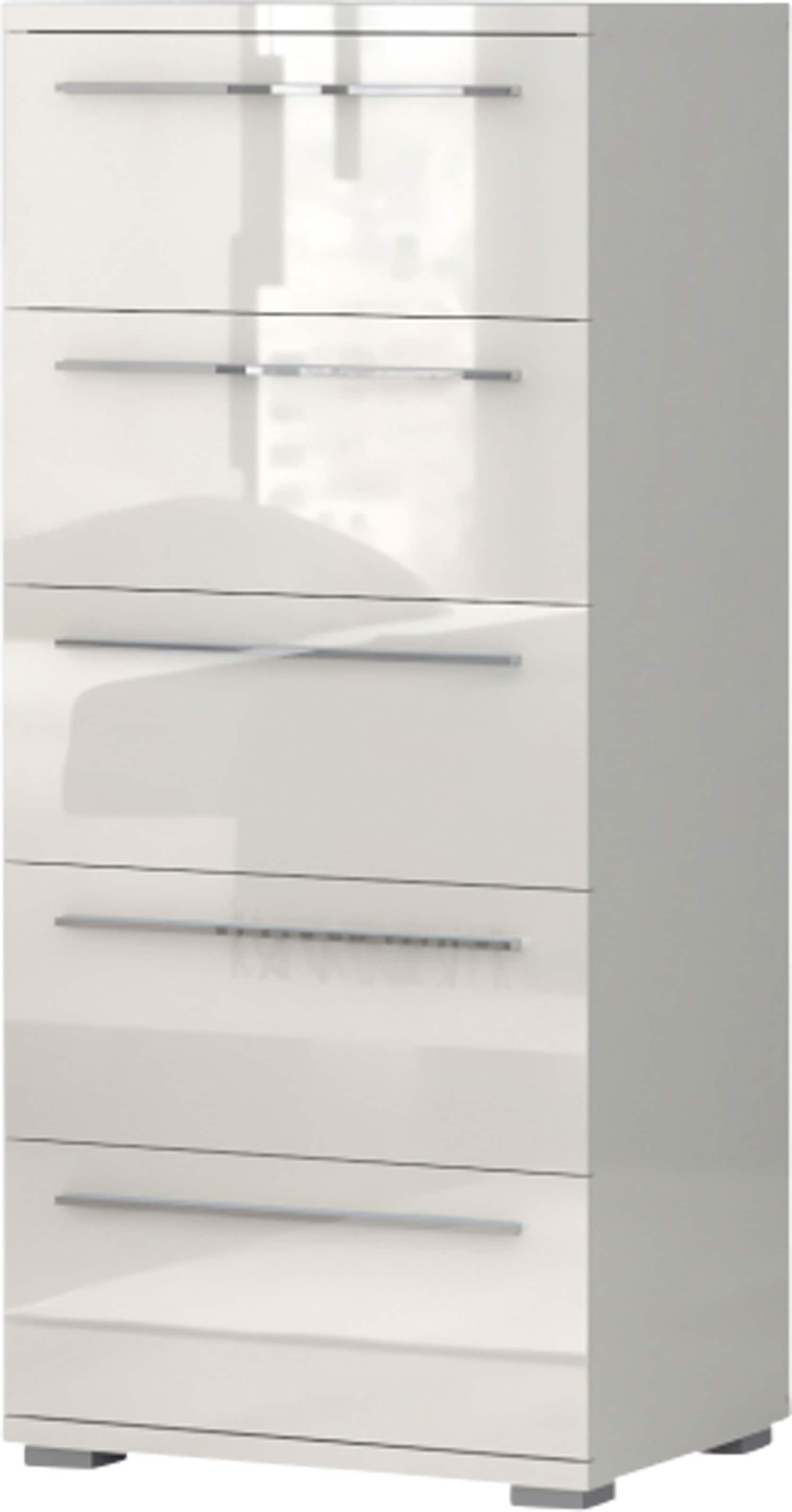 Places of Style Schubkastenkommode »Piano, mit 4 oder 5 Schubladen, FSC-zertifizierter Holzwerkstoff«, UV lackiert hochglänzend,Soft-Close Funktion, in 2 Breiten und 2 Höhen
