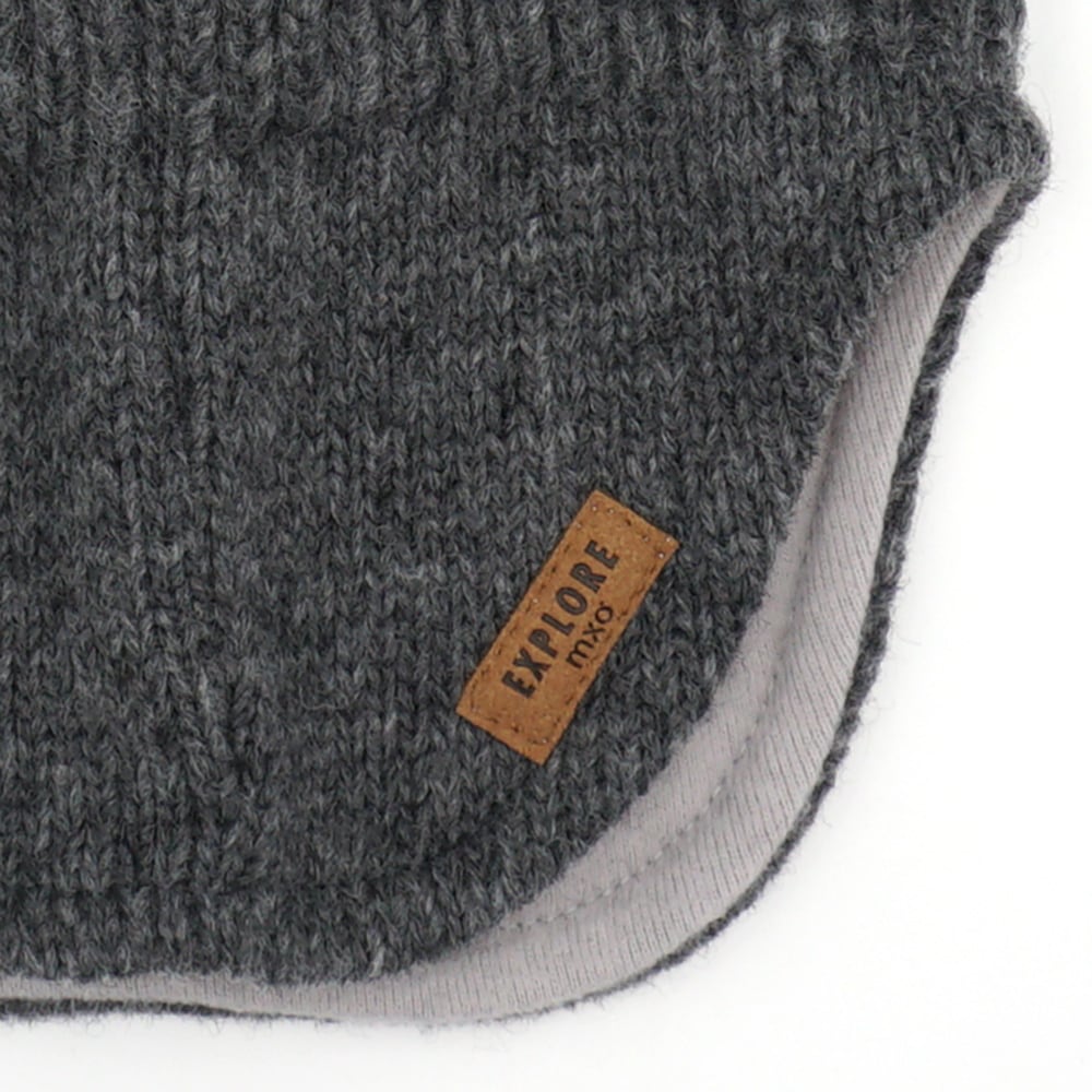 MAXIMO Schlupfmütze Wollanteil, gestrickt, gefüttert, mit Öhrchen