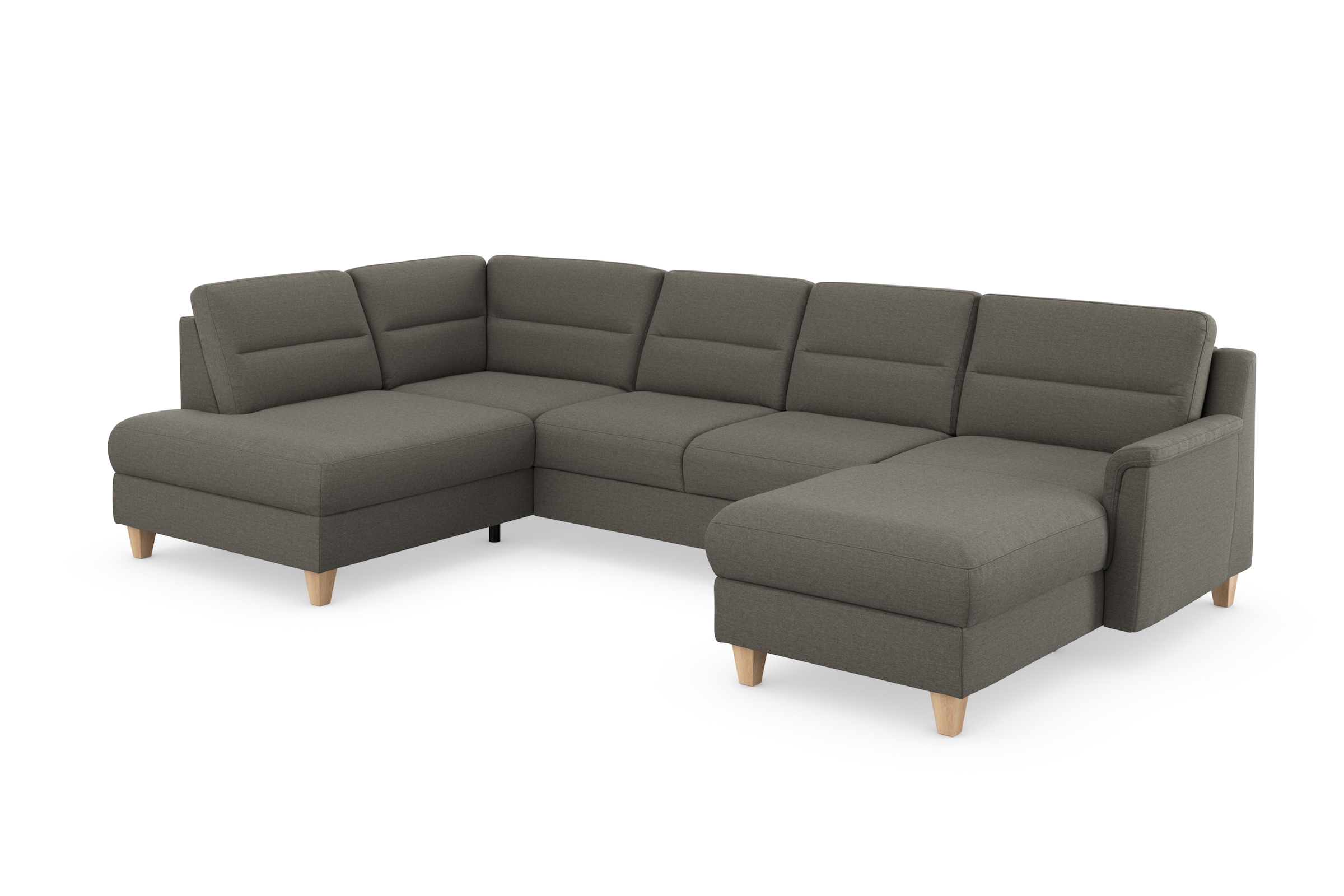 sit&more Wohnlandschaft »Farö U-Form«, inklusive Federkern, wahlweise mit Bettfunktion und Bettkasten