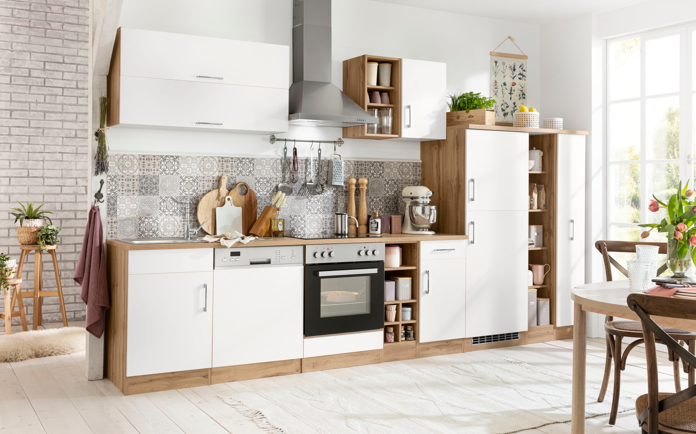 KOCHSTATION Küchenzeile »KS-Colmar«, ohne E-Geräte, Breite 360 cm günstig online kaufen