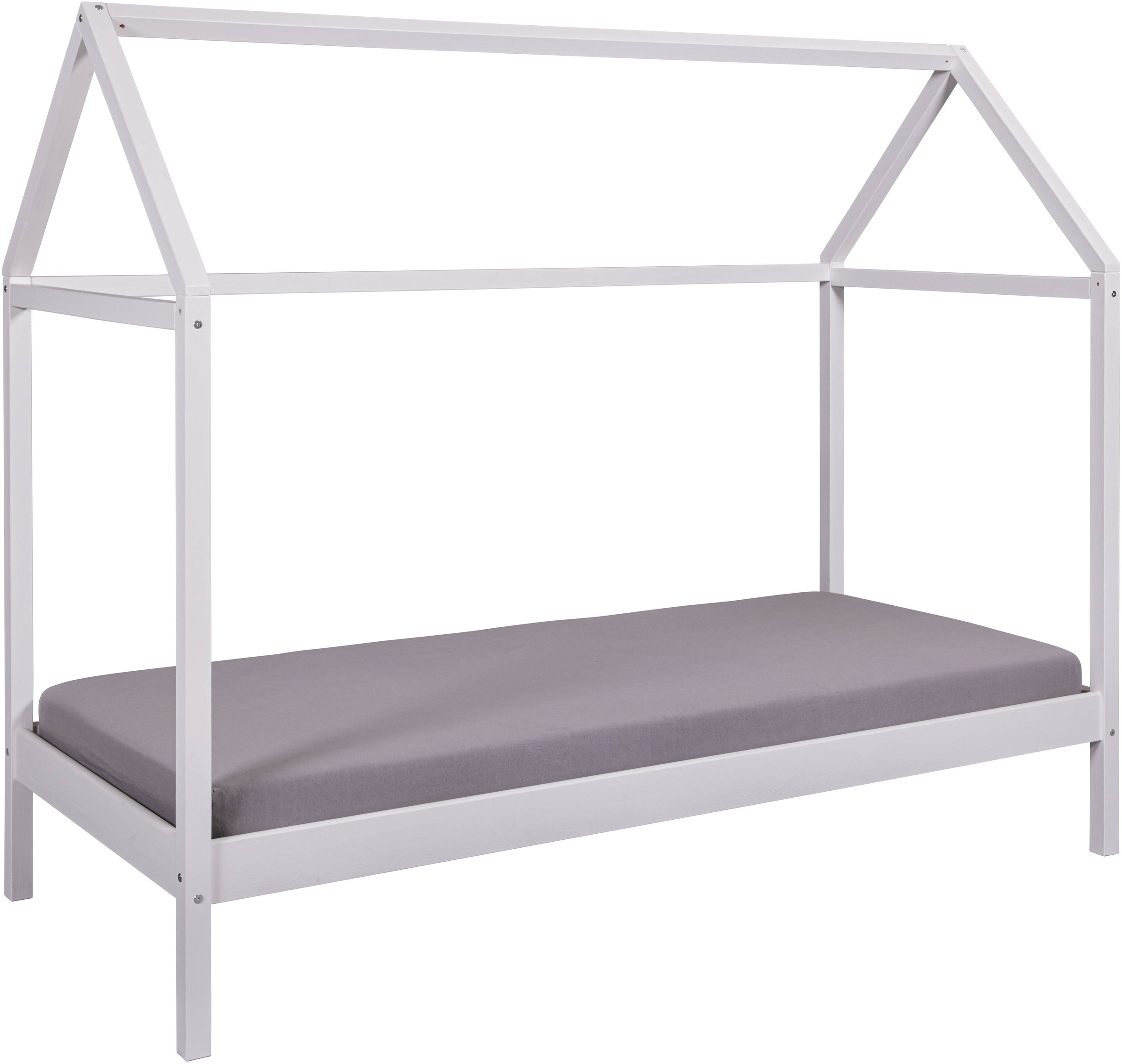 Hausbett INTER LINK, weiß, weiß, weiß, B:97cm H:174cm L:207cm, Betten, Hausbett