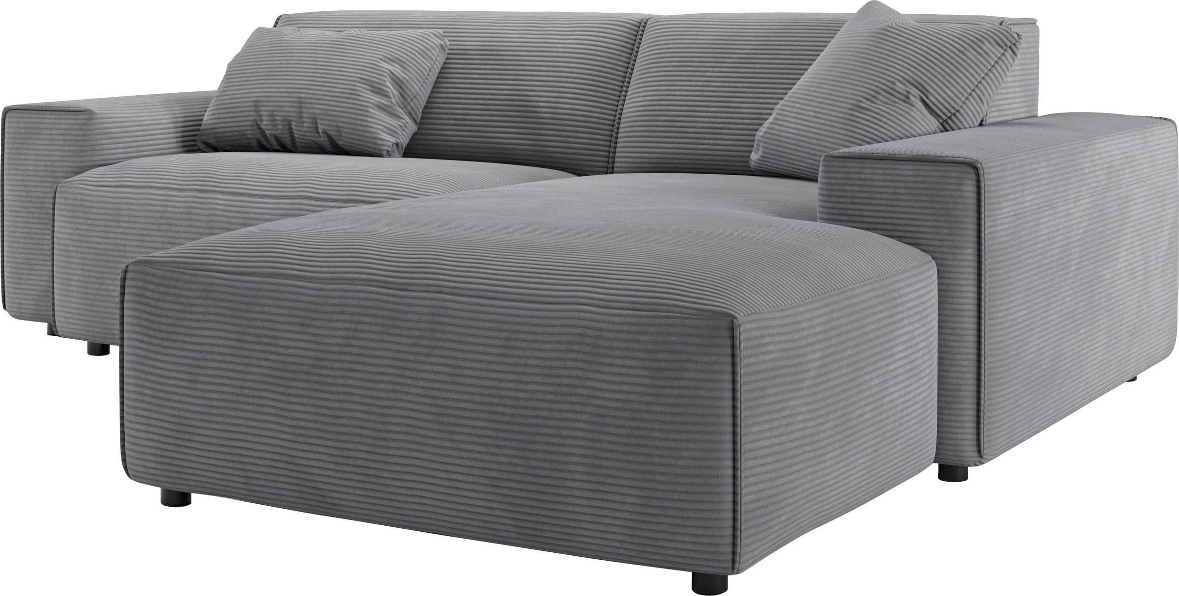 andas Ecksofa »Glimminge L-Form auch in Breitcord, Feincord + Easy care-Bezug,«, Breite 234, Zierkissen