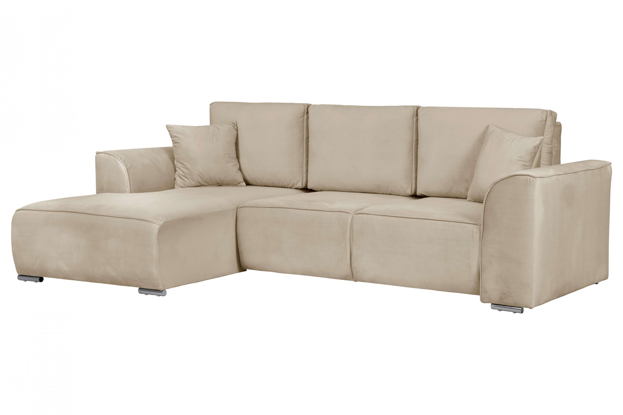 OTTO home Ecksofa »BEATRICE optionale Schlafsofa mit Bettkasten, B/T/H: 265/170/86 cm« L-Form, wahlweise auch mit Bettfunktion und Bettkasten