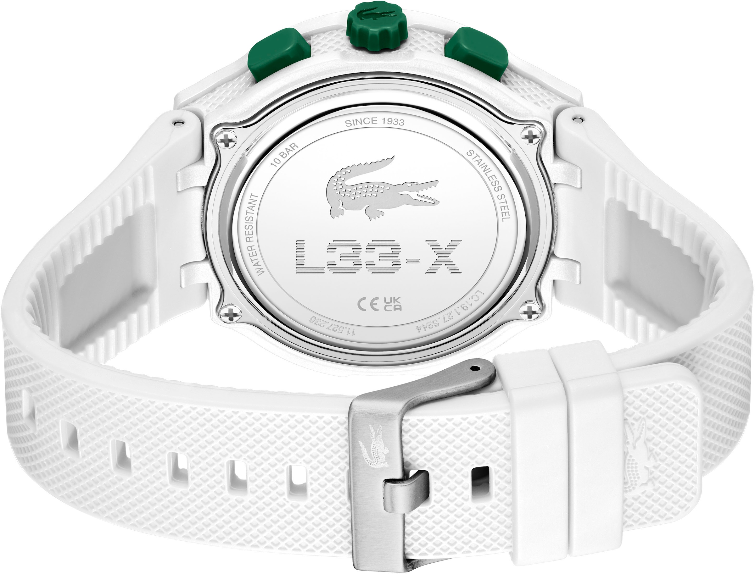 Lacoste Quarzuhr »LC33«, Armbanduhr, Herrenuhr, Silikonarmband, analog, digital