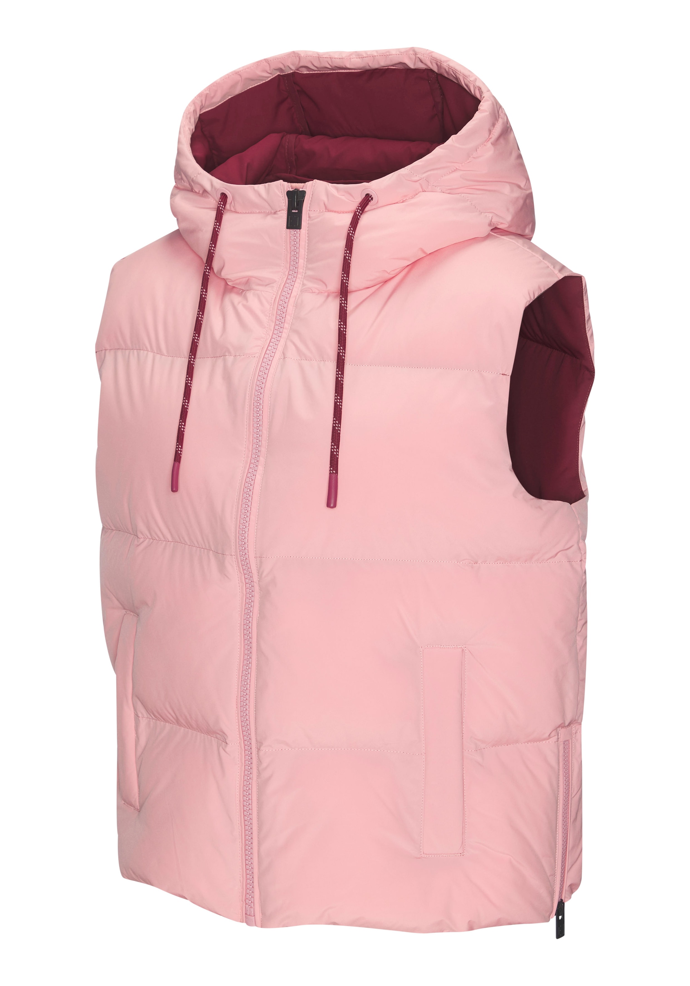 Elbsand Steppweste mit großem Logoprint auf dem Rücken