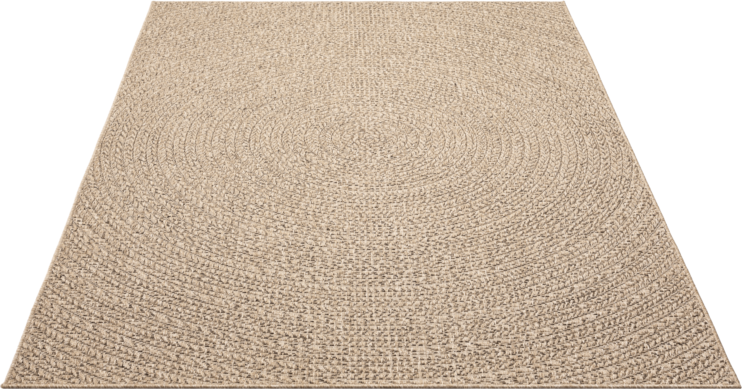 merinos Teppich »Kenzy« rund 10 mm Höhe robuster In- und Outdoor Teppich im natürlichen Jute-Look, wetterfest