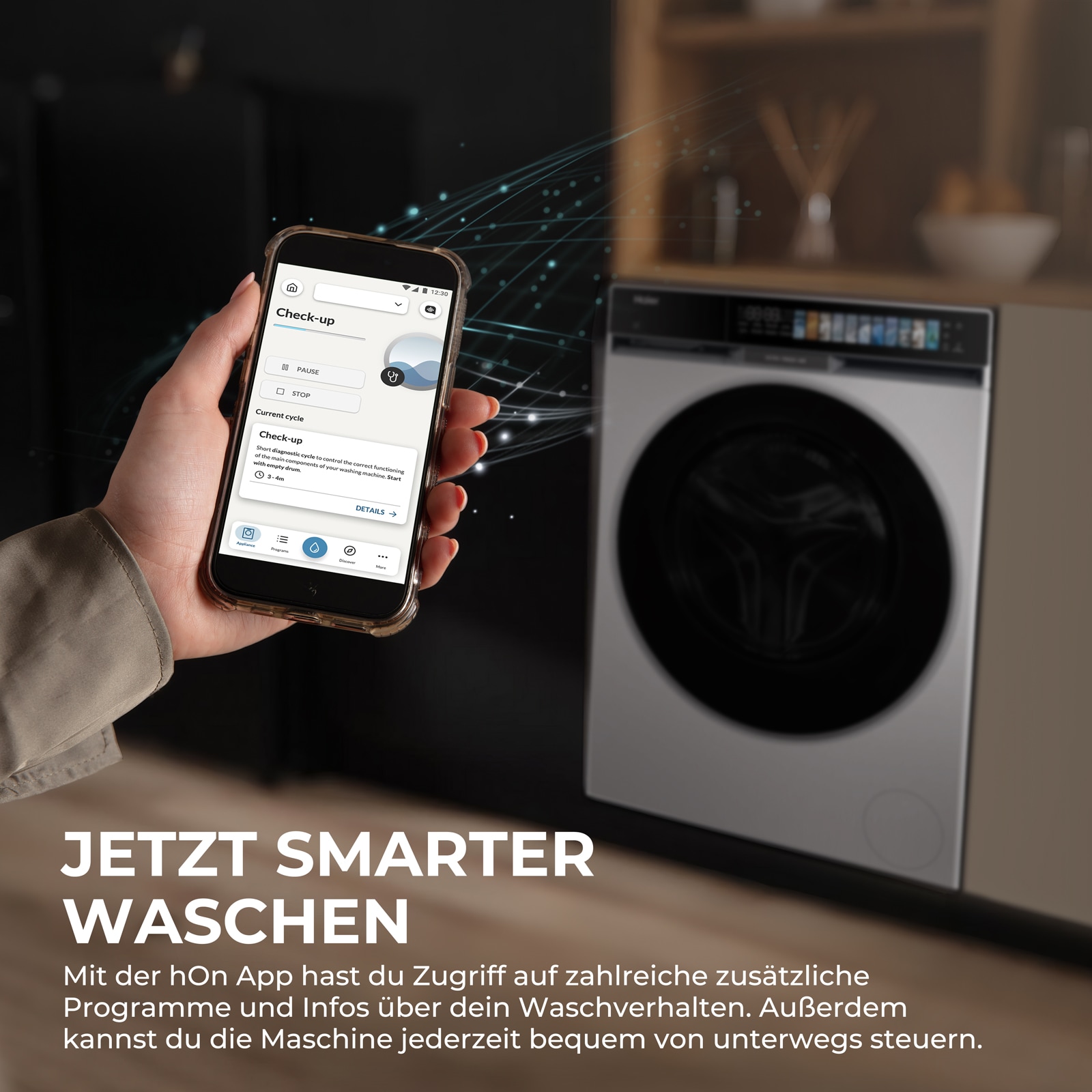 Haier Waschtrockner »HWD80-BP14687TU1« G9 Serie 8 kg /5 kg UltraFresh & UltraSense