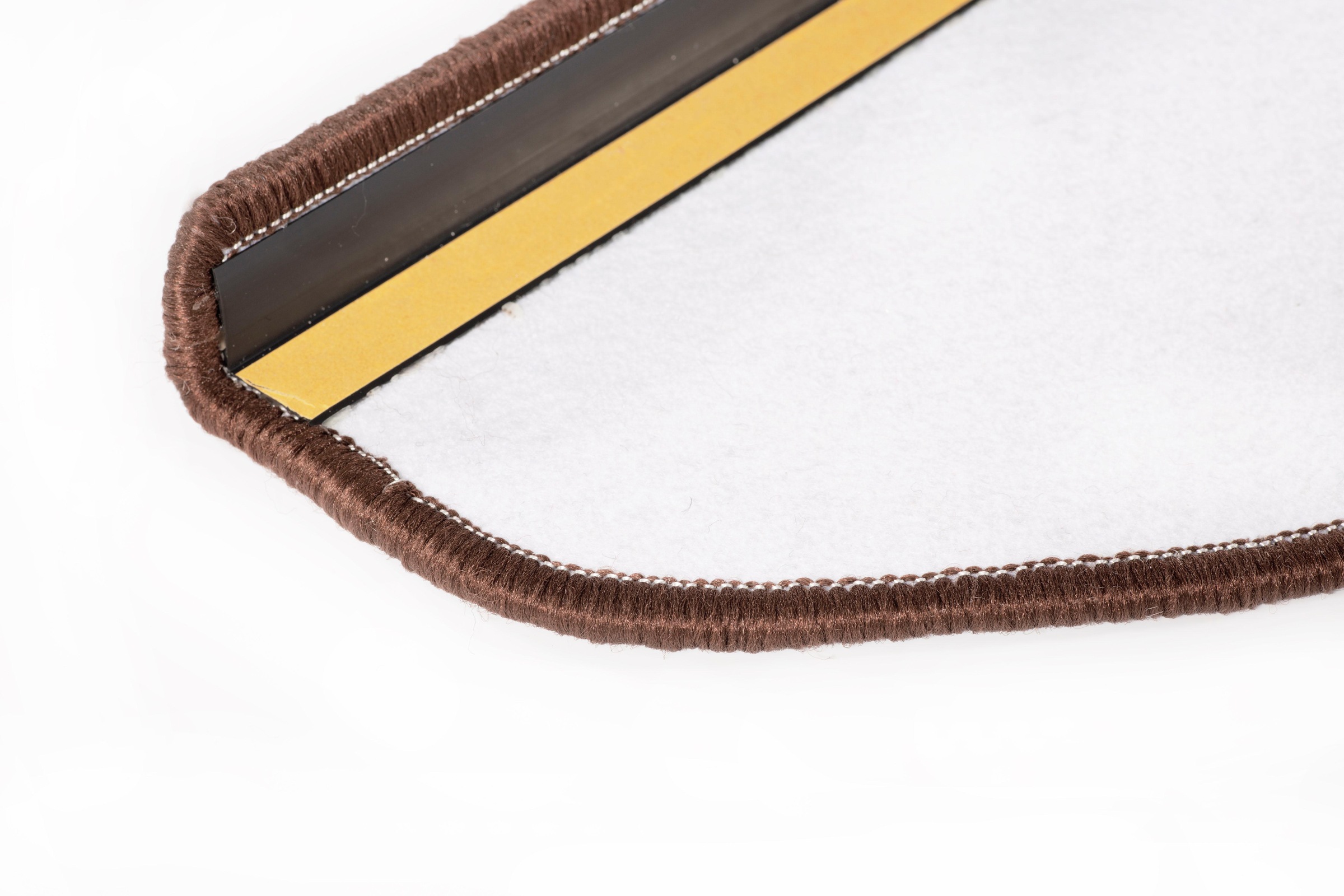 Andiamo Stufenmatte »Leo, Made in Poland«, halbrund, 6 mm Höhe, grobe melierte Schlinge, selbstklebend, 15 Stück in einem Set