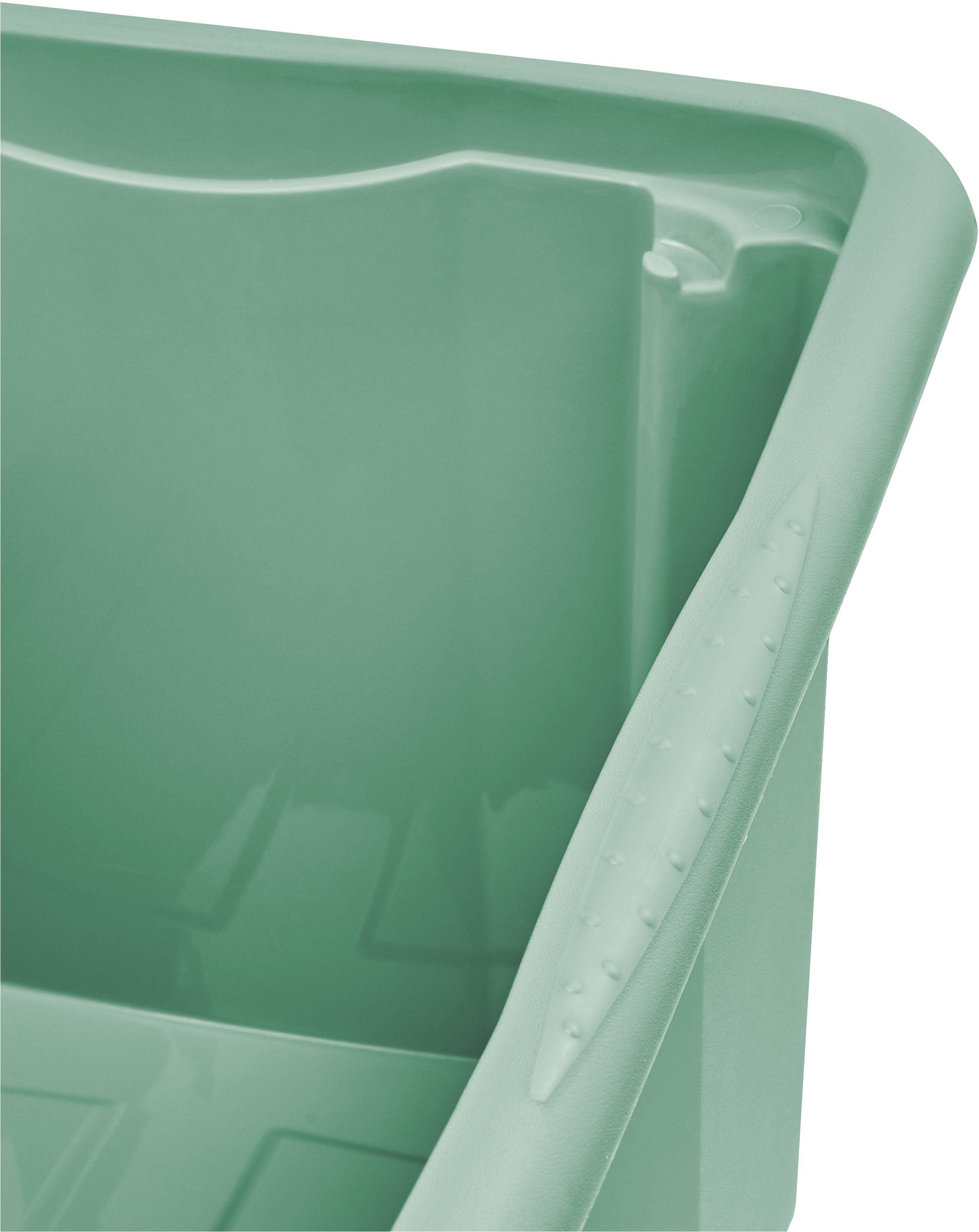 keeeper Aufbewahrungsbox »Emil, Box mit Deckel, 3er Set, 15 L, 38 x 28,5 x 20,5 cm« ineinander und aufeinander stapelbar