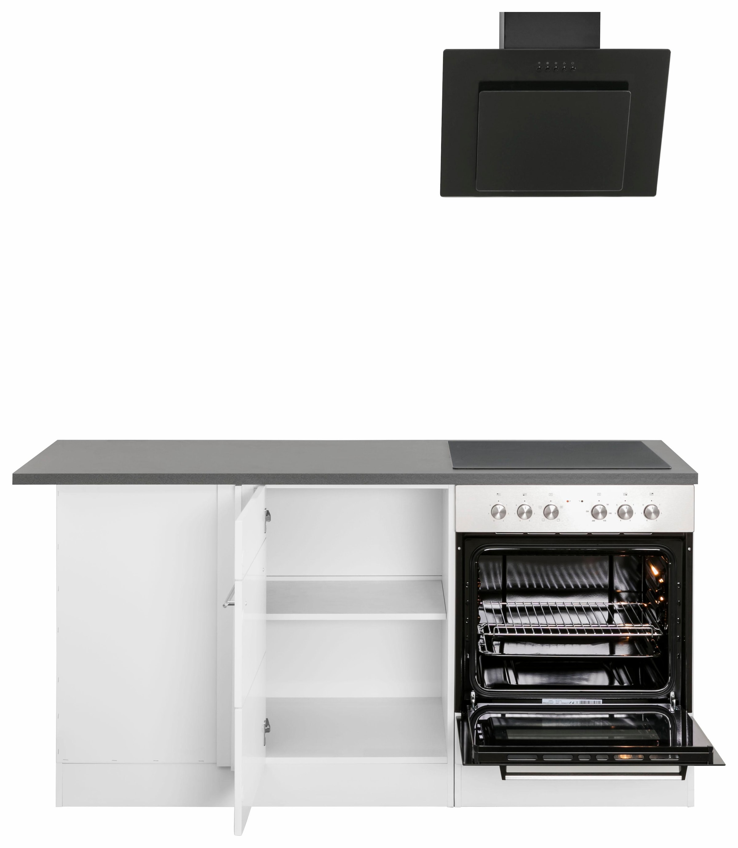 HELD MÖBEL Winkelküche »Trient«, Stellbreite 230x170 cm, wahlweise mit E-Geräten, mit Arbeitsplatte