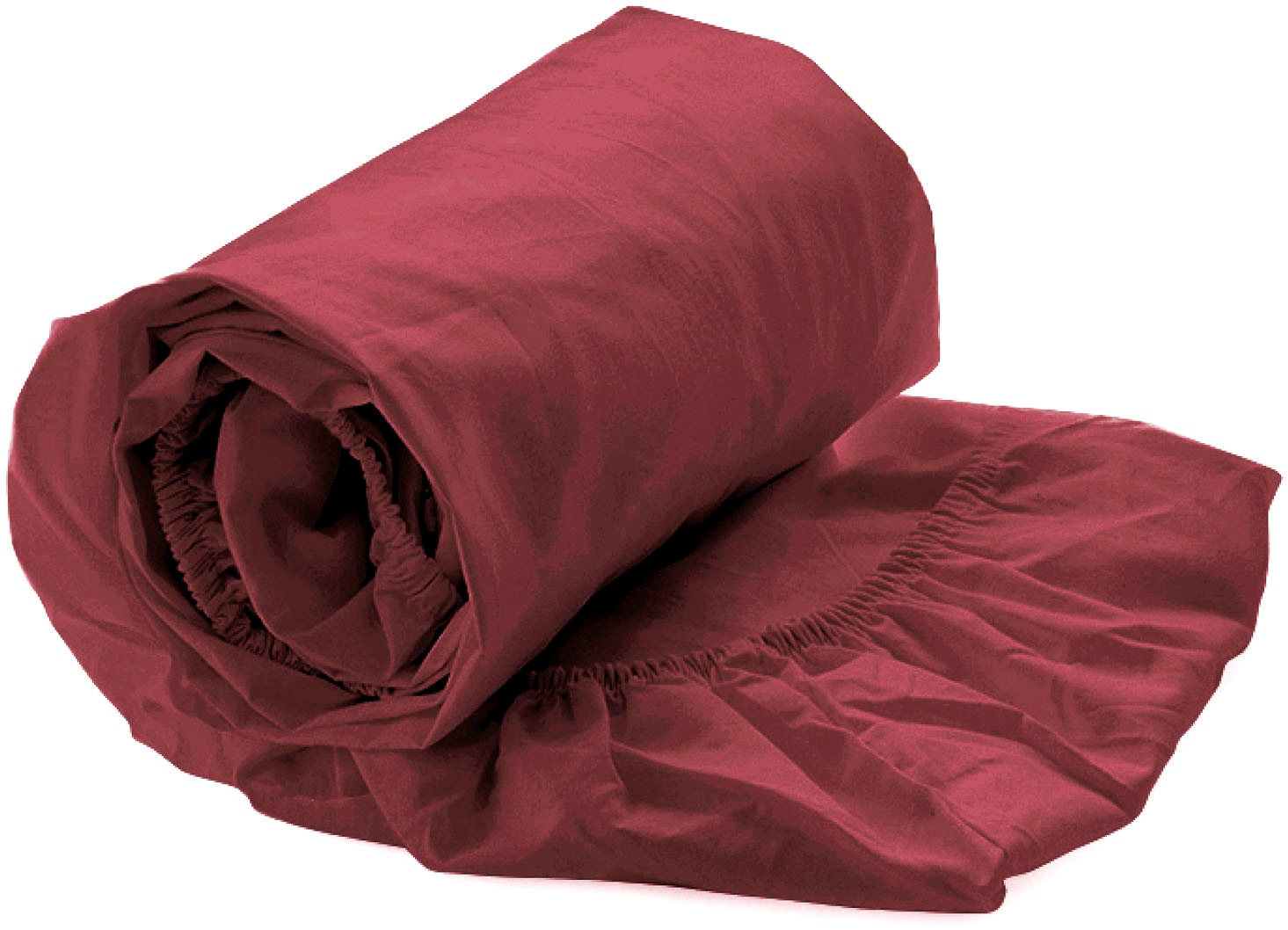 Heckett & Lane Spannbettlaken »Yellow Spannbetttuch Percale« Spannbetttuch aus 100% Baumwolle, Hochwertige Perkal, Gummizug rundum
