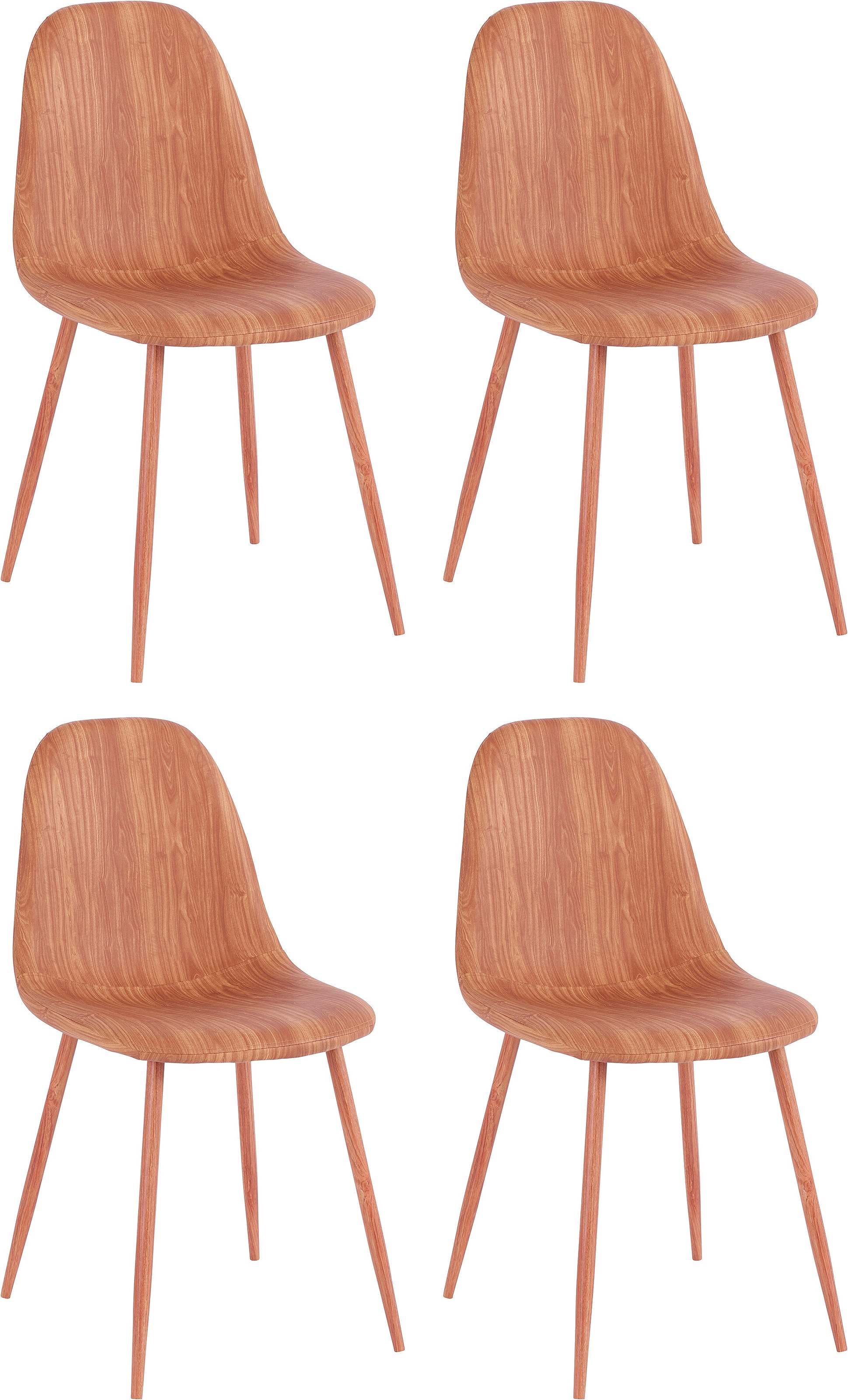 INOSIGN Esszimmerstuhl »Blackburn« () aus Kunstleder und Metallbeinen, in 2 günstig online kaufen