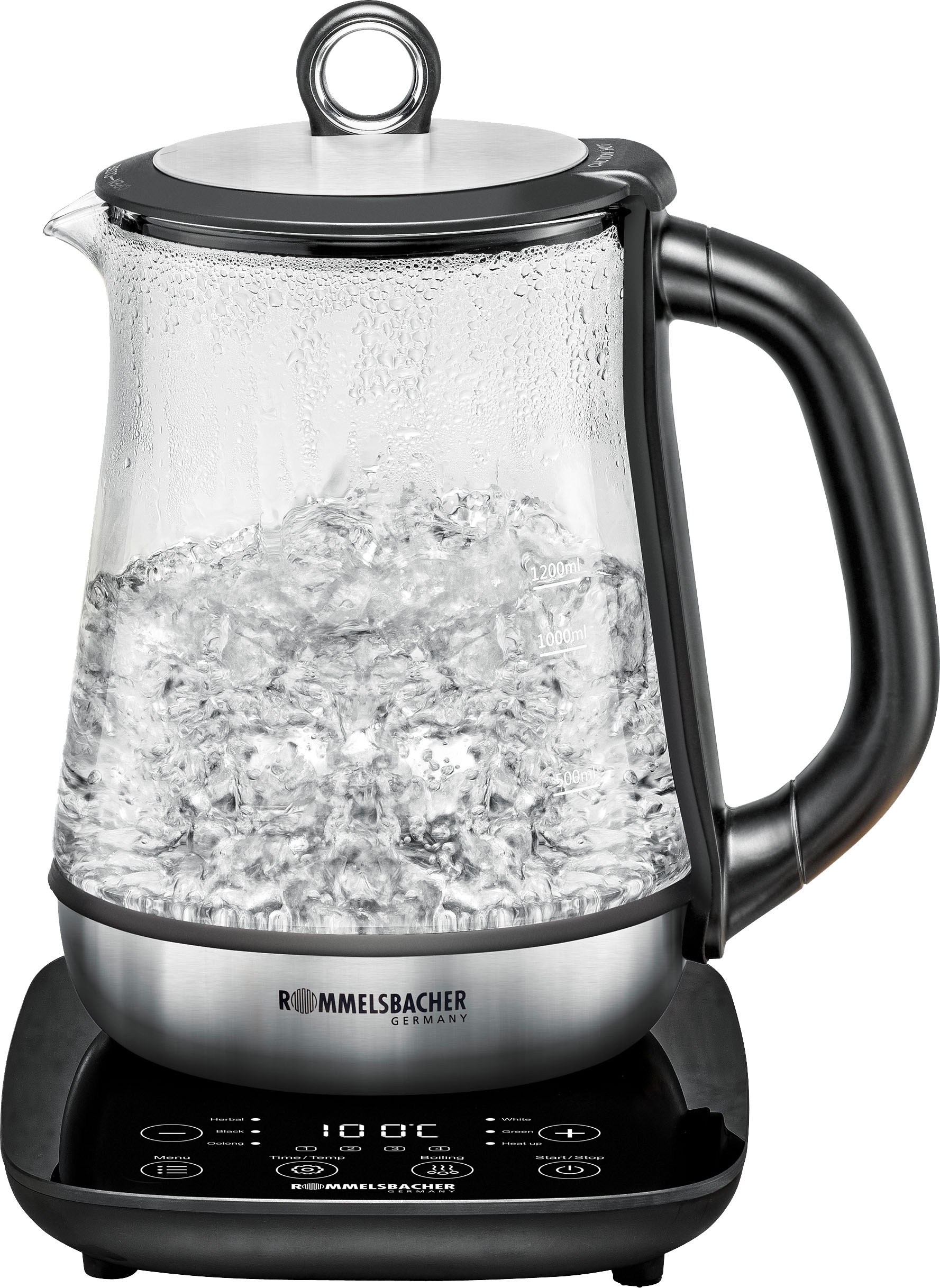 Rommelsbacher Wasser-/Teekocher »TA 2000«, 2000 W, elektronische Temperaturregelung von 50°C-100°C