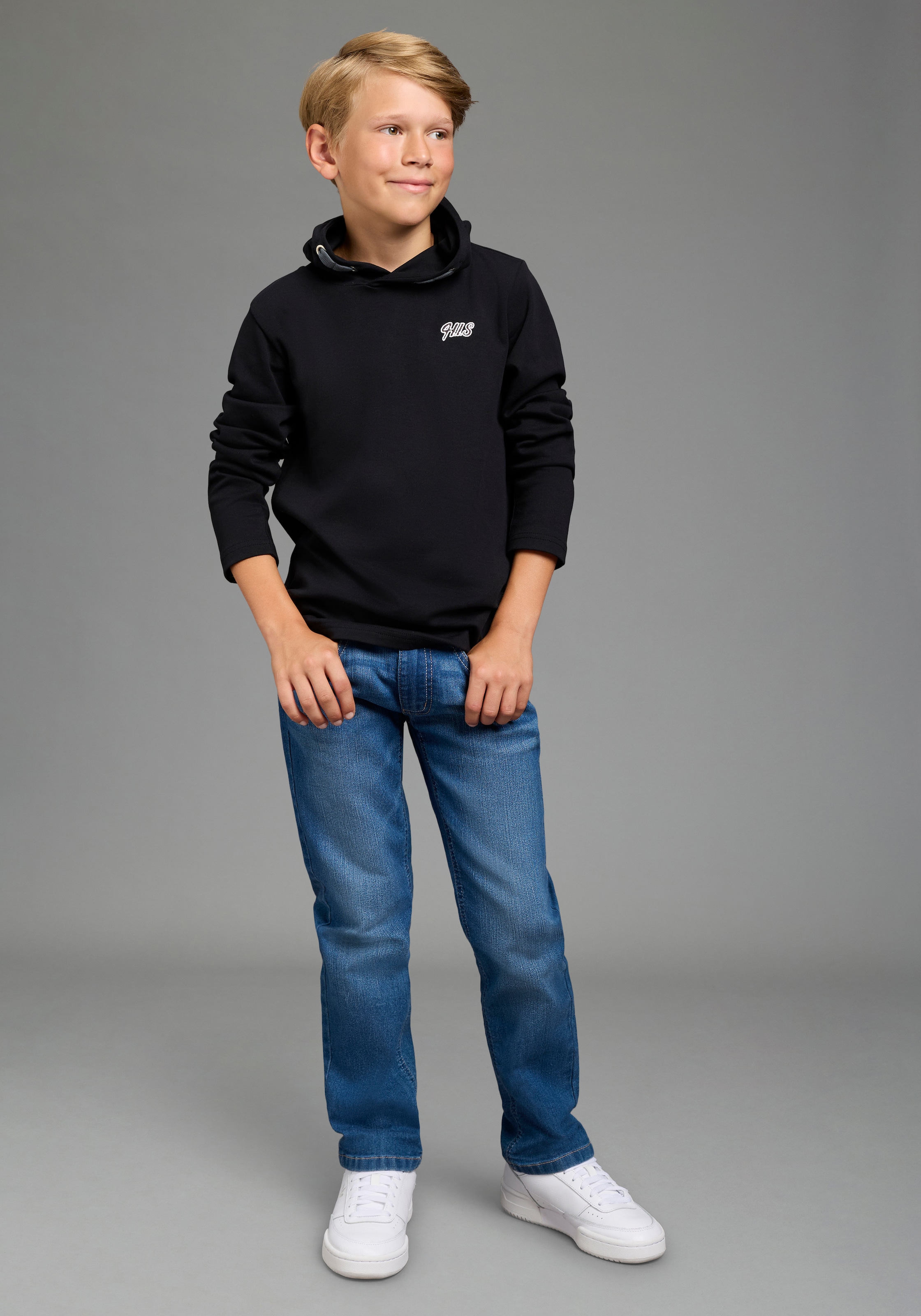 H.I.S Relax-fit-Jeans »Stretchjeans in gerader Form für Jungen« Für TEENS. Gerade Jeans in authentischer Waschung