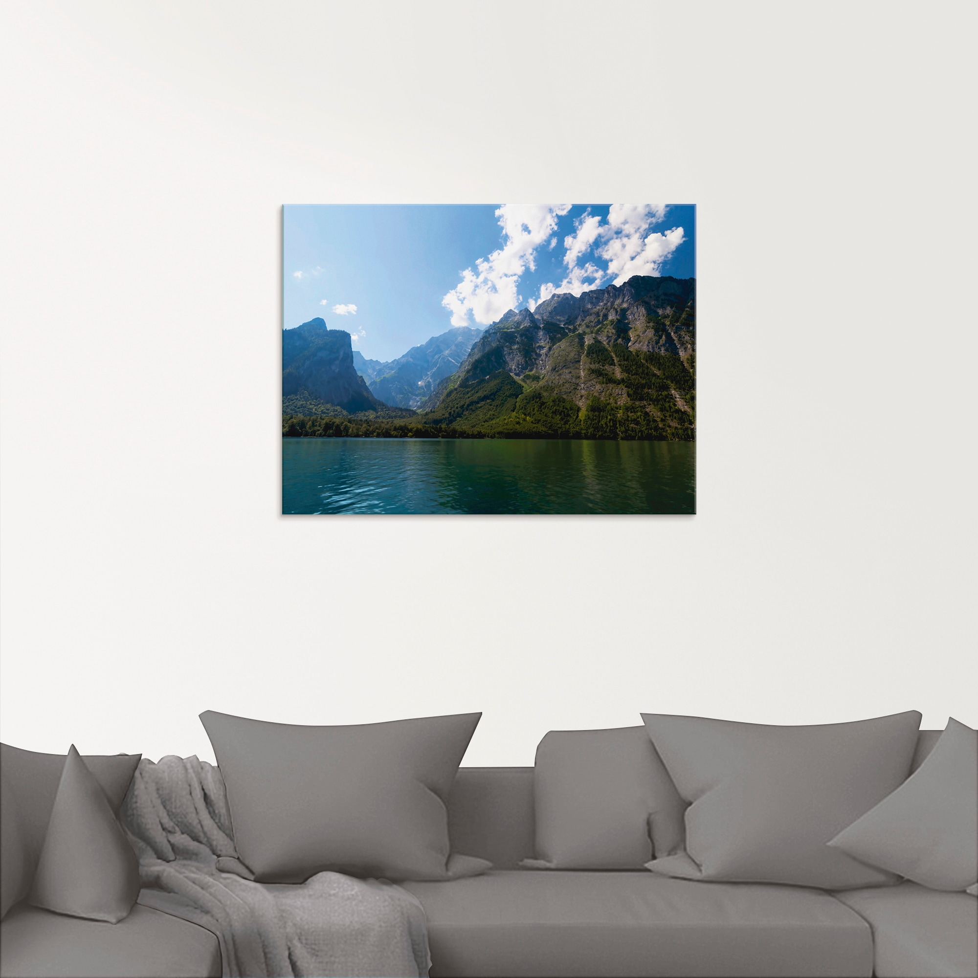 Artland Glasbild »Berge und Königssee«, Berge, (1 St.), in verschiedenen Größen