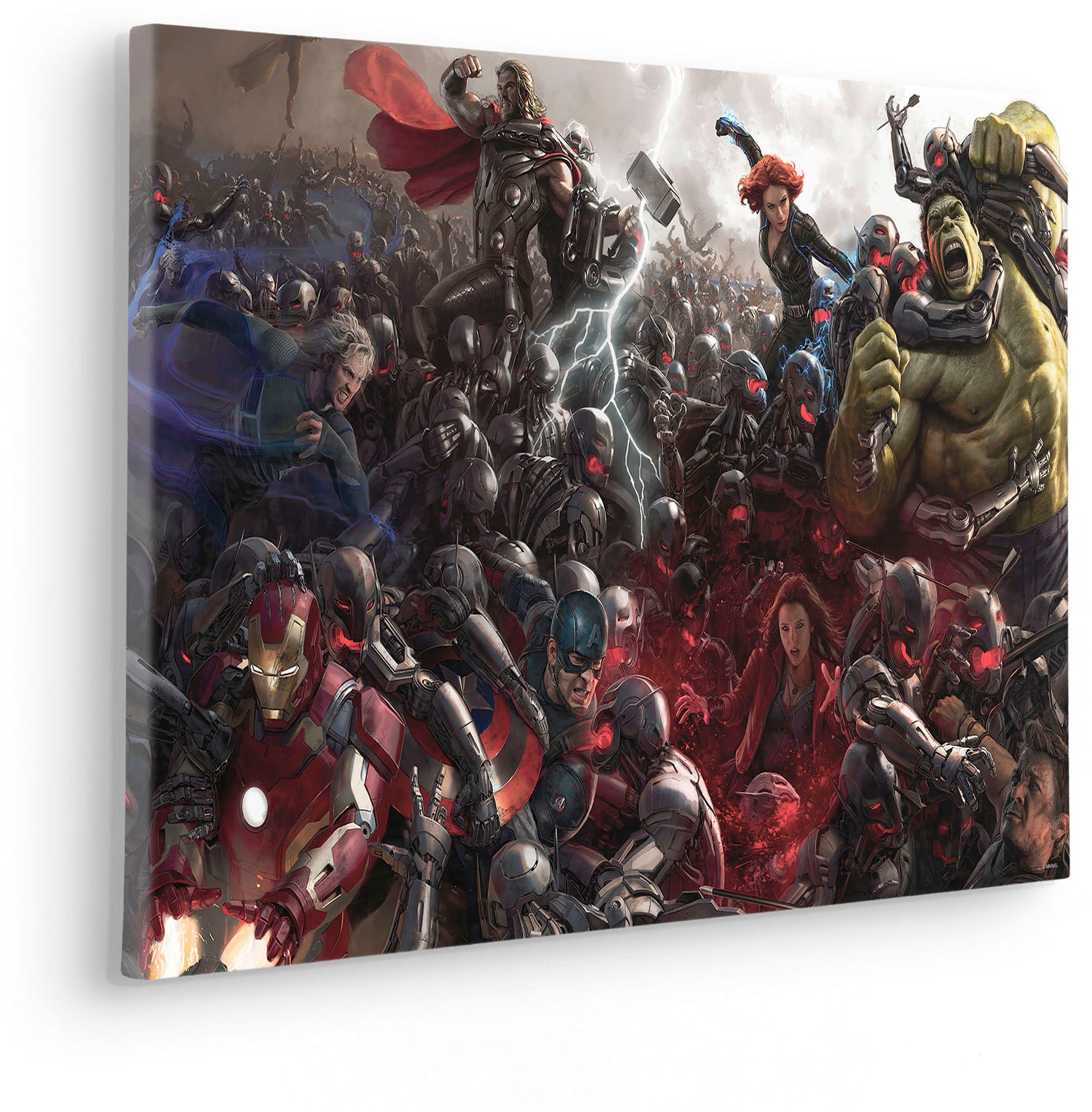Komar Leinwandbild »Avengers War - Größe 60 x 40 cm«, Disney, (1 St., 60 x 40 cm (Breite x Höhe), Keilrahmenbild mit Echtholzrahmen, Kinderzimmer