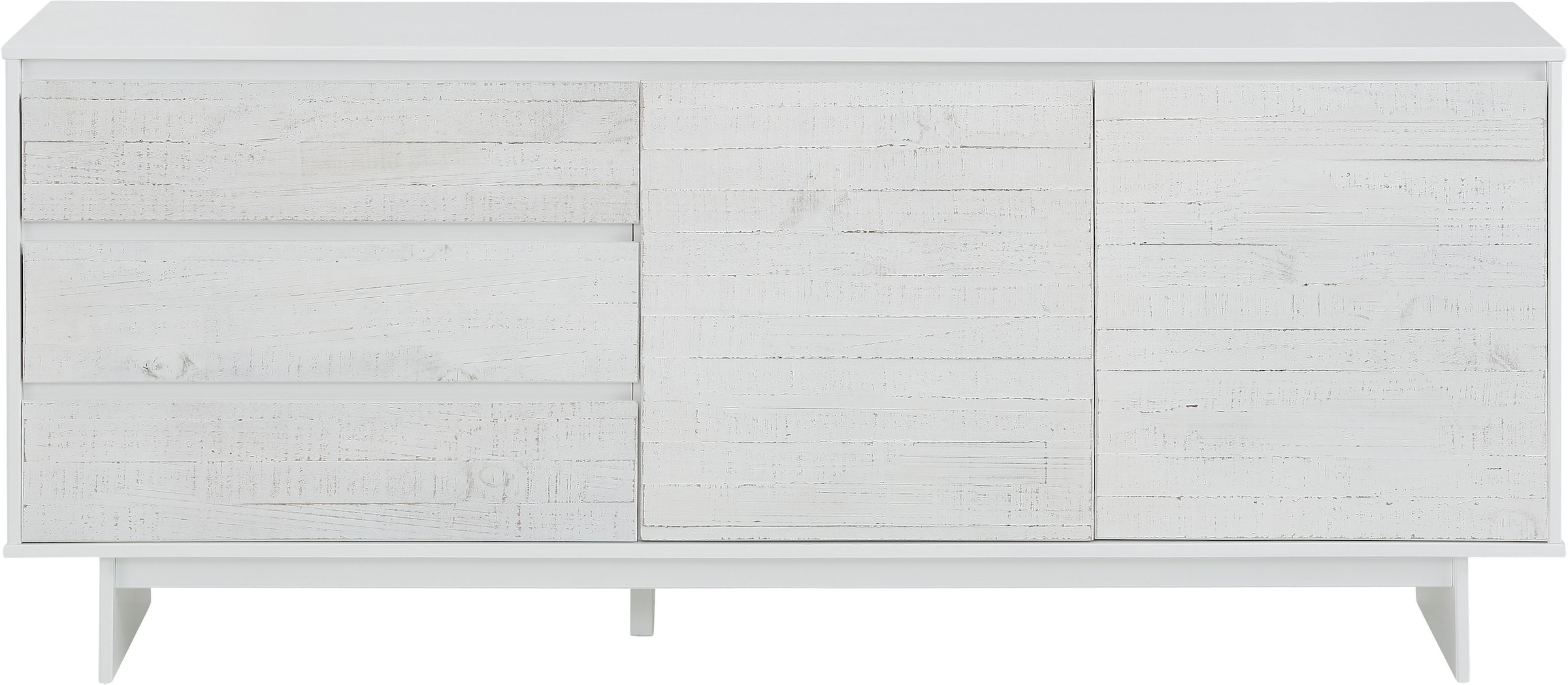 Home affaire Sideboard »Morgan«, Kommode aus massivem Kiefernholz, mit Griffmulden, Breite 165 cm