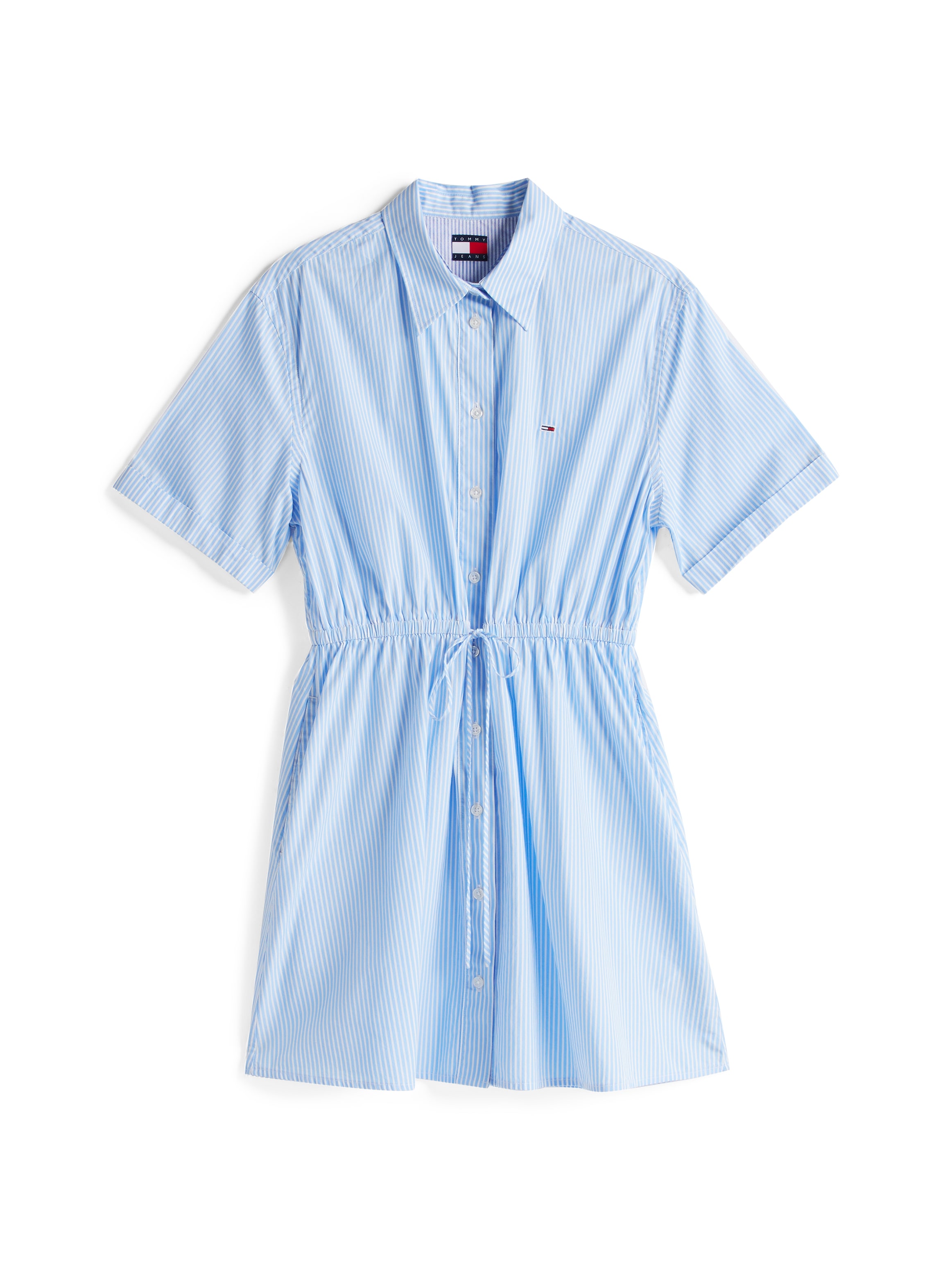Tommy Jeans Shirtkleid »TJW MINI STRIPE SHIRT DRESS«, mit Taillen Bindeband