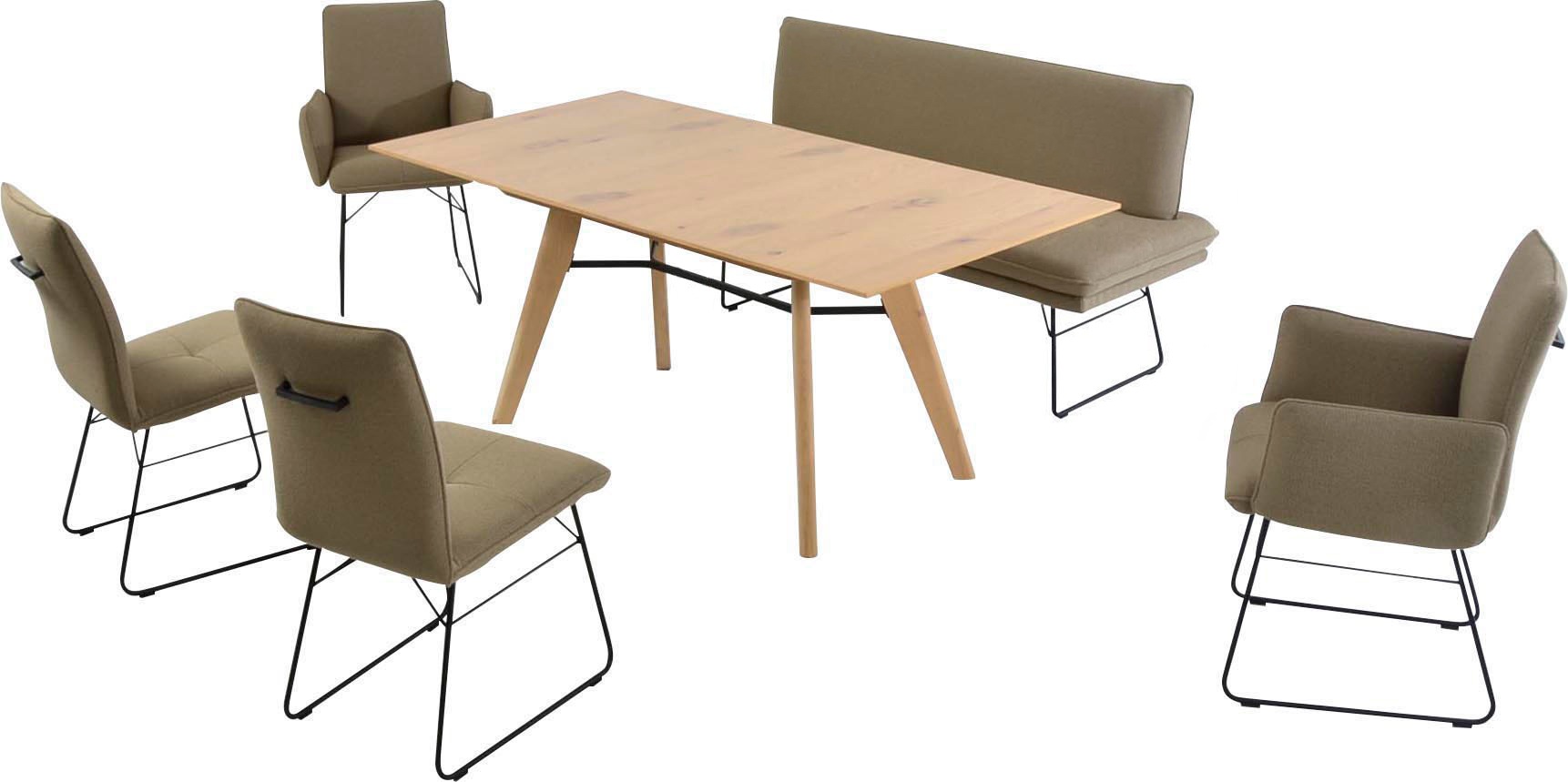 K+W Komfort & Wohnen Essgruppe »Giacomo IV« 6 Stk. tlg. Polsterbank in 2 Gr günstig online kaufen