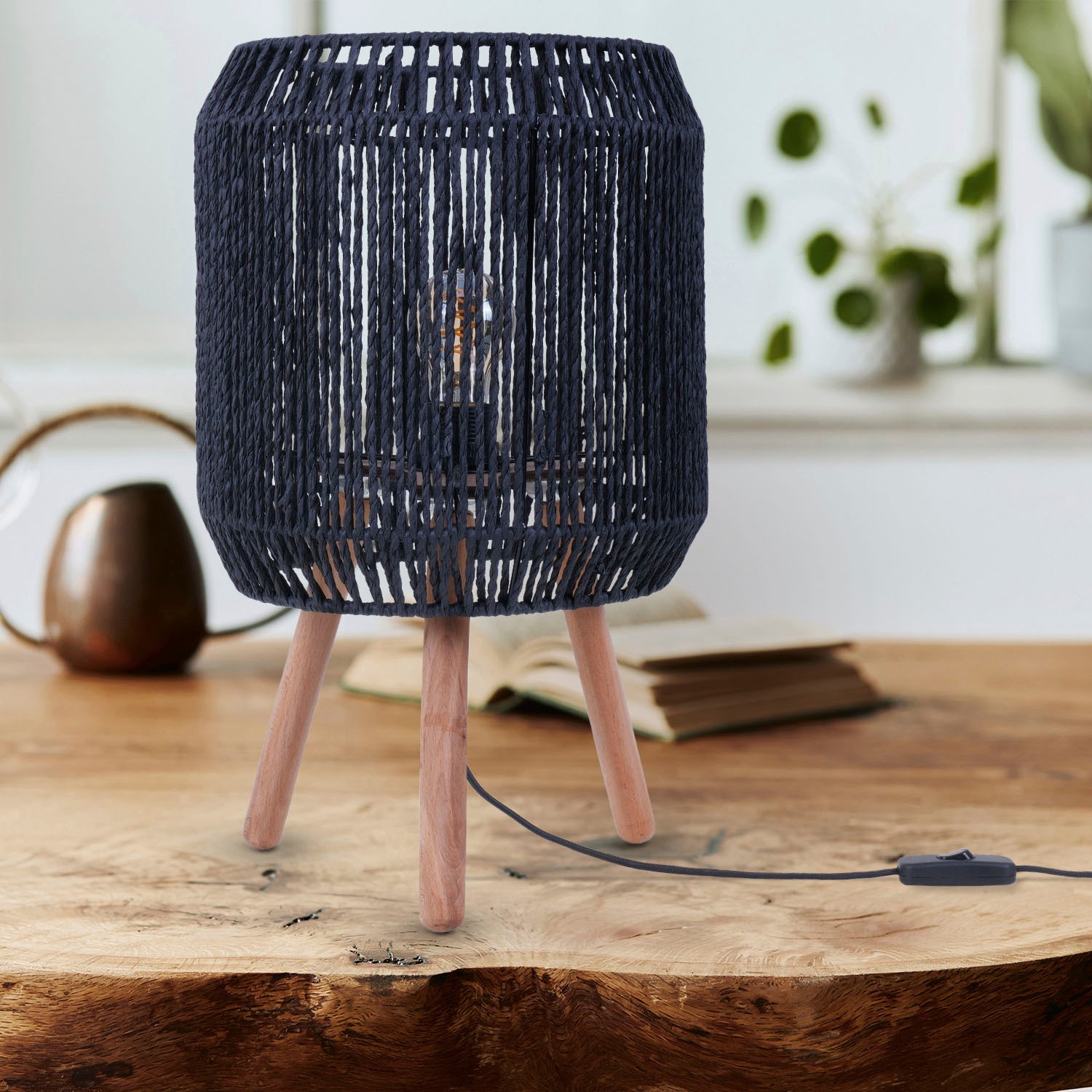 Paco Home Tischleuchte »SOL«, Leuchtmittel E27   ohne Leuchtmittel, Boho De günstig online kaufen