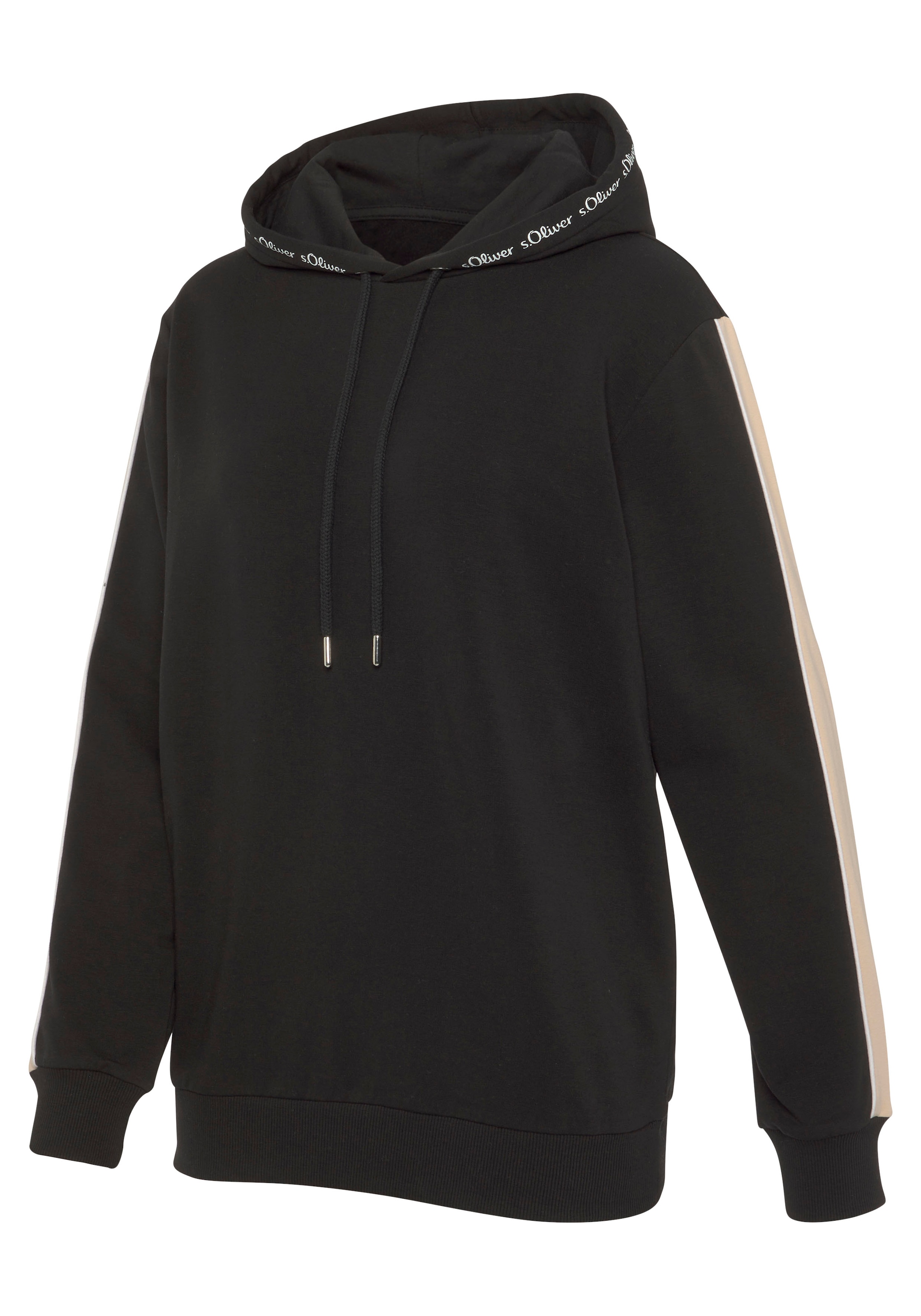 s.Oliver Hoodie, mit Kontrast Einsätzen, Loungewear