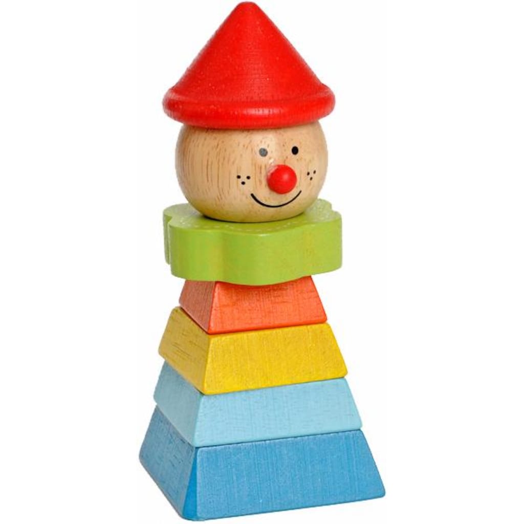 EverEarth® Stapelspielzeug »Clown mit rotem Hut«, FSC®- schützt Wald - weltweit