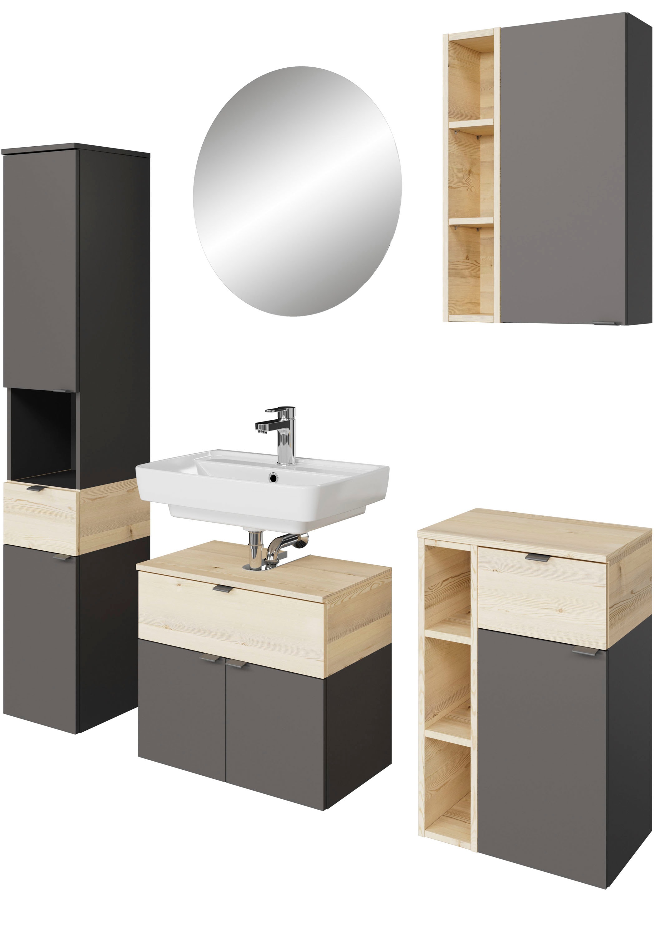 Saphir Badmöbel-Set »Quickset 394«, (Komplett-Set, 5 St.) günstig online kaufen
