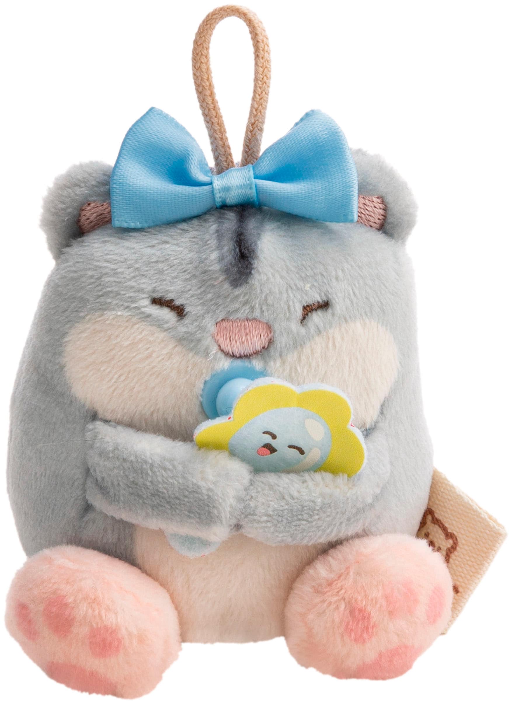 Nici Kuscheltier »mymochi, Set Hamster Shai 7cm mit Rassel & Bettchen mit Karabiner« in Geschenkbox