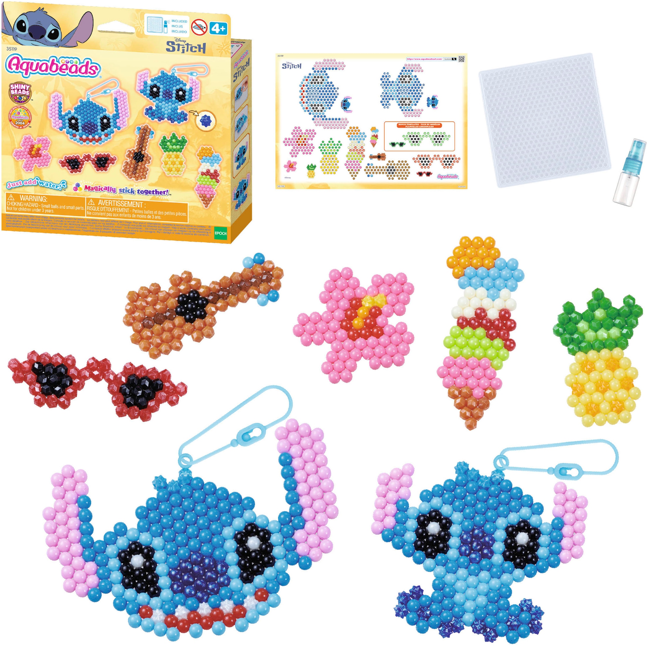 Aquabeads Kreativset »Stitch, Schlüsselanhänger Bastelset«