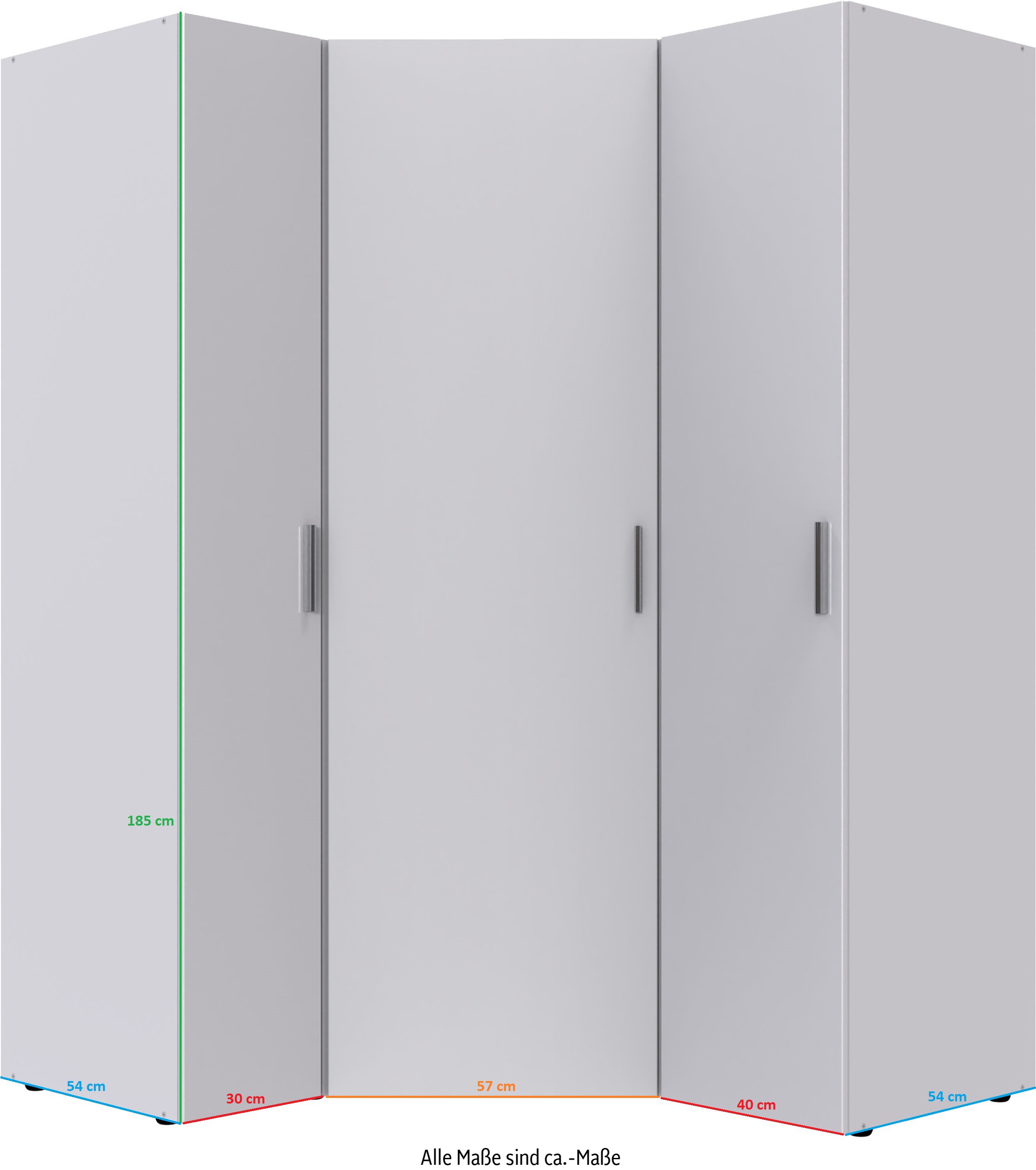 Wimex Schranksystem »Münster«, (Spar-Set, 3tlg: Eckschrank+ 2 Schränke 30cm und 40cm breit), Mehrzweckschrank