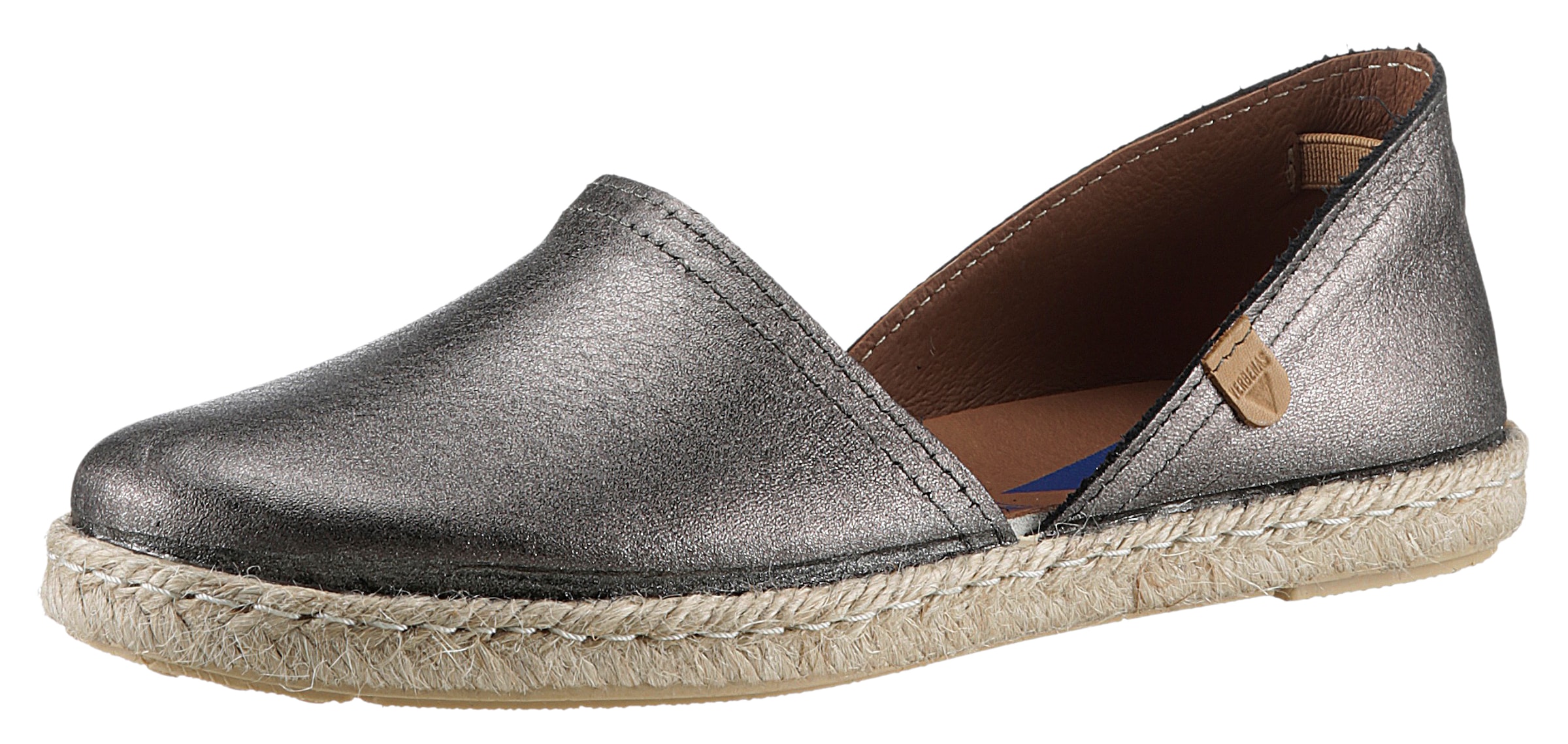 Espadrille »CARMEN NUCLEO METAL«, Slipper, Sommerschuh, Strandschuh im Metallic Look