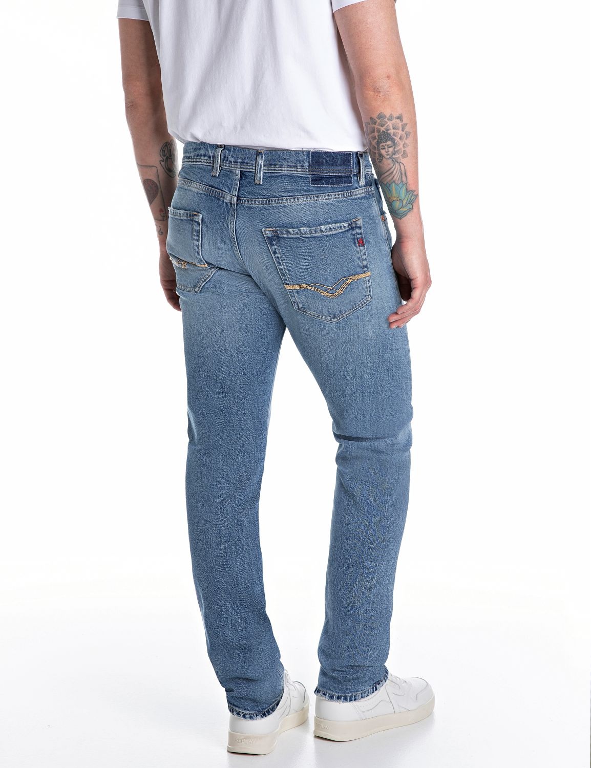 Replay Straight-Jeans »GROVER«, in vielen verschiedenen Waschungen, mit Stretch