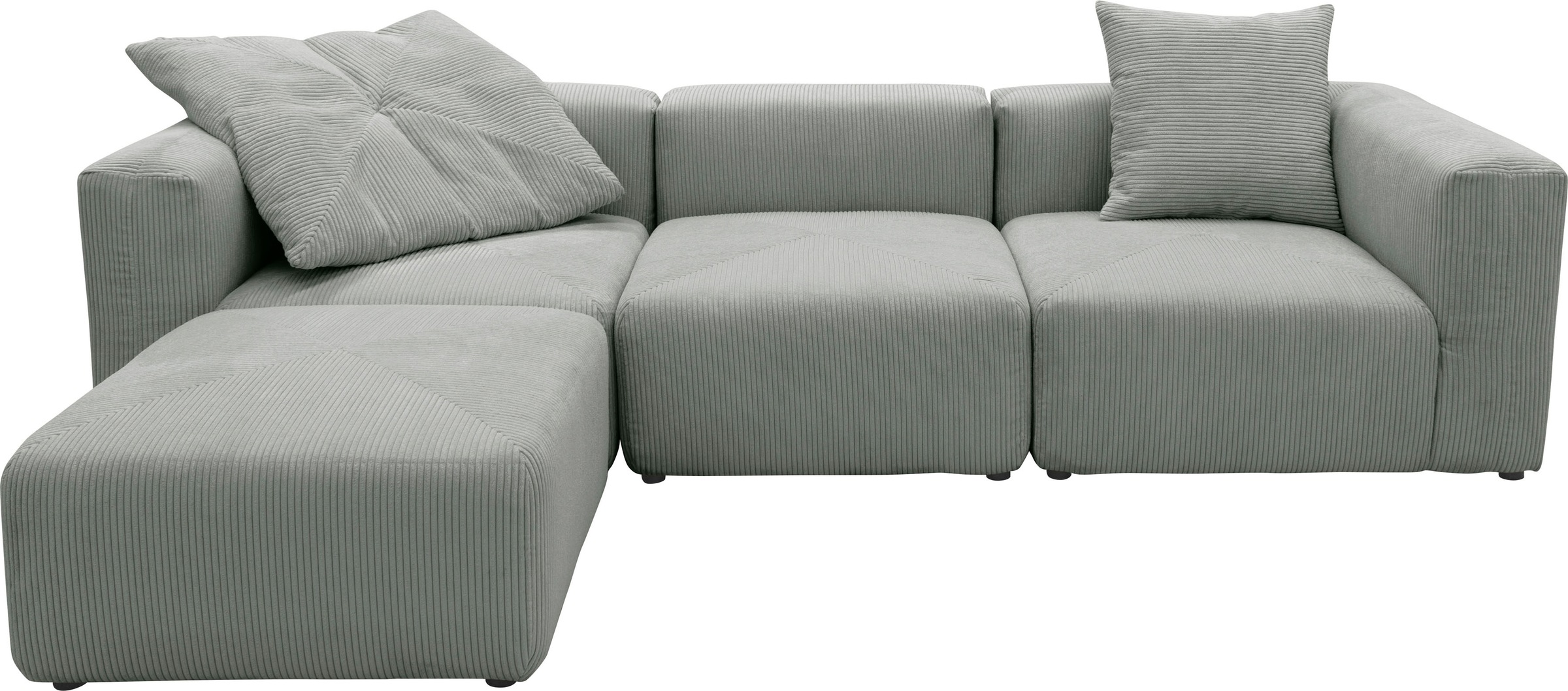 RAUM.ID Ecksofa »Gerrid L-Form«, Cord-Bezug, Modulsofa, bestehend aus Eck- günstig online kaufen