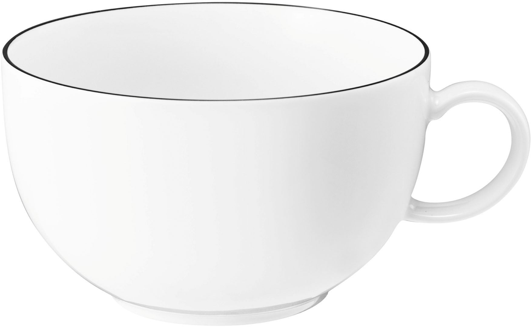 Seltmann Weiden Tasse »Lido Black Line« Milchkaffeeobertasse 0,35 l günstig online kaufen