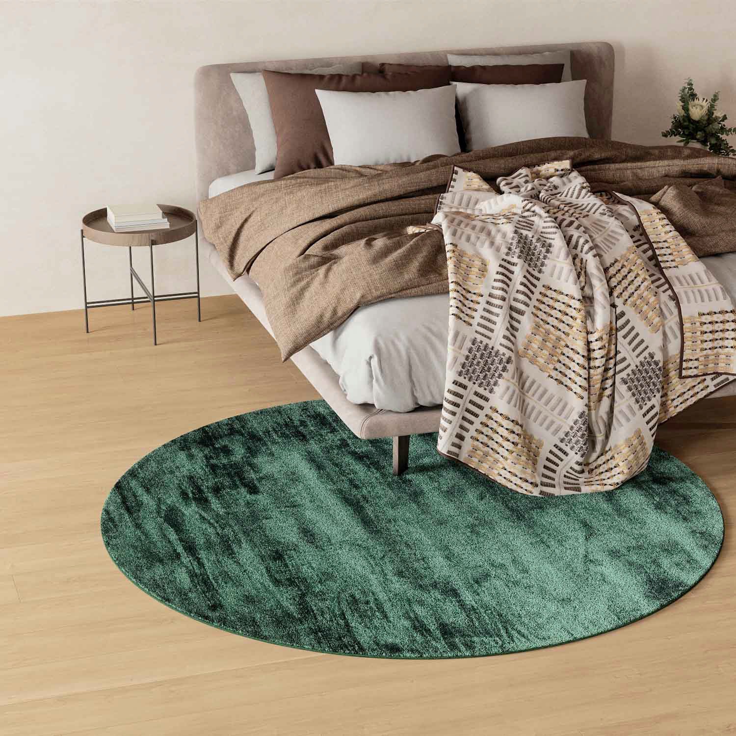 morgenland Teppich »Designer Teppich Chester«, rund, 10 mm Höhe, Viskose