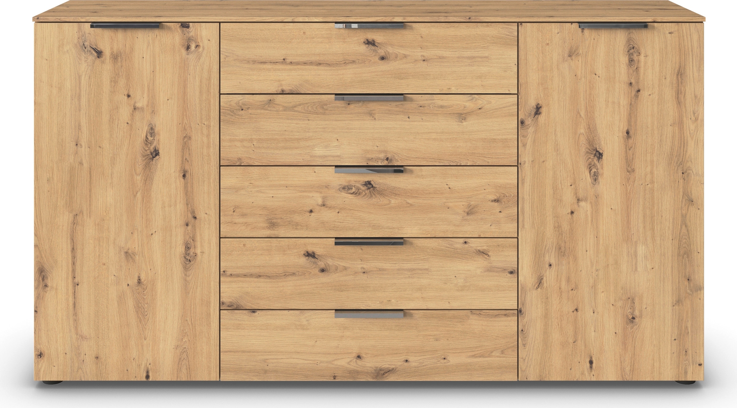 rauch Kommode »Flipp Schubladenkommode Wäscheschrank Schrank Bestseller«, 2-türig mit 5 Schubladen und Soft-Close-Funktion in zwei Breiten