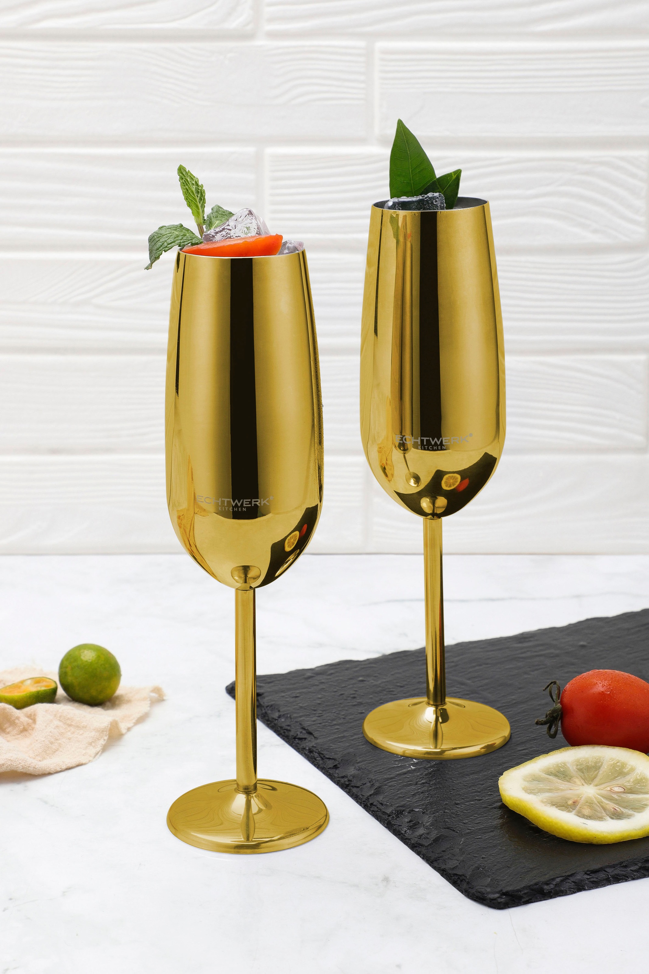 ECHTWERK Champagnerglas, (Set, 2 tlg.), Sektglas, Sektkelch, Champagnerkelc günstig online kaufen