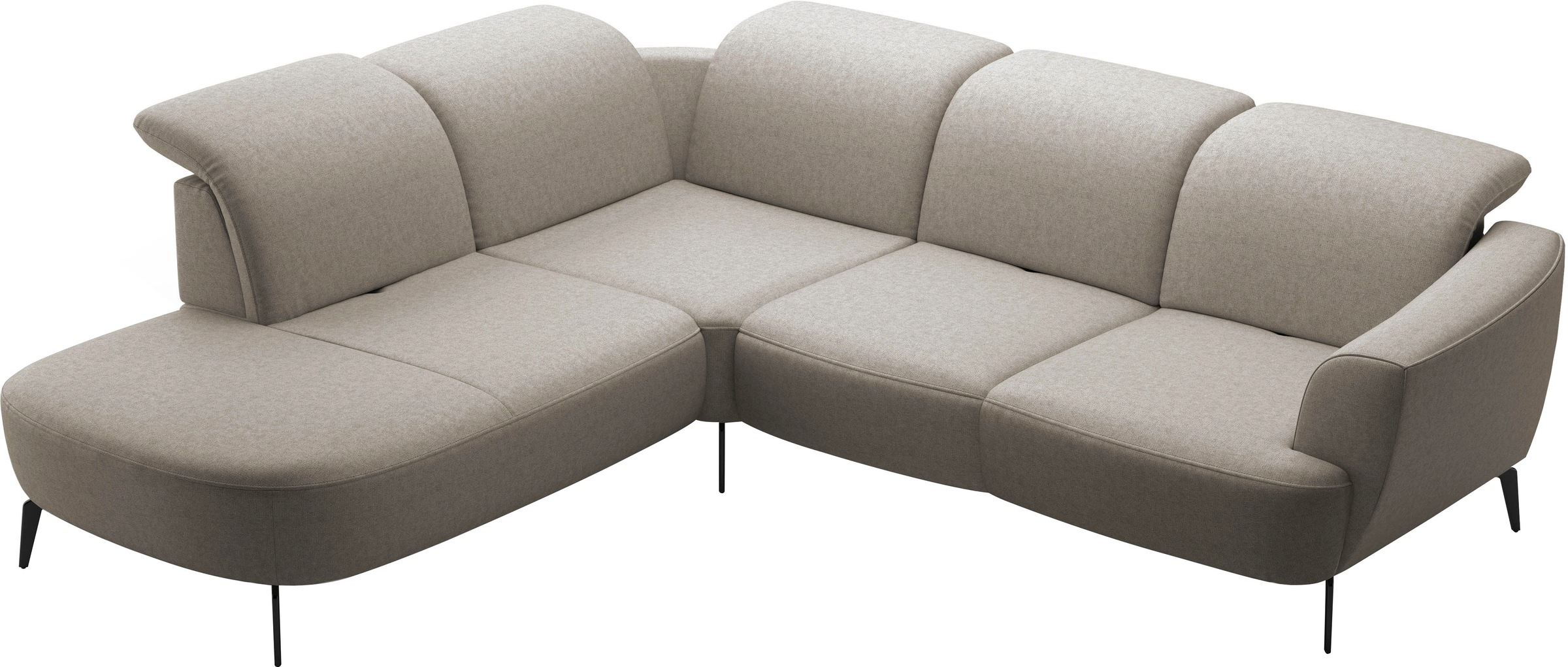 sit&more Ecksofa »Zoe«, ink.Sitztiefenverstellung, wahlweise mit Kopfteilverstellung