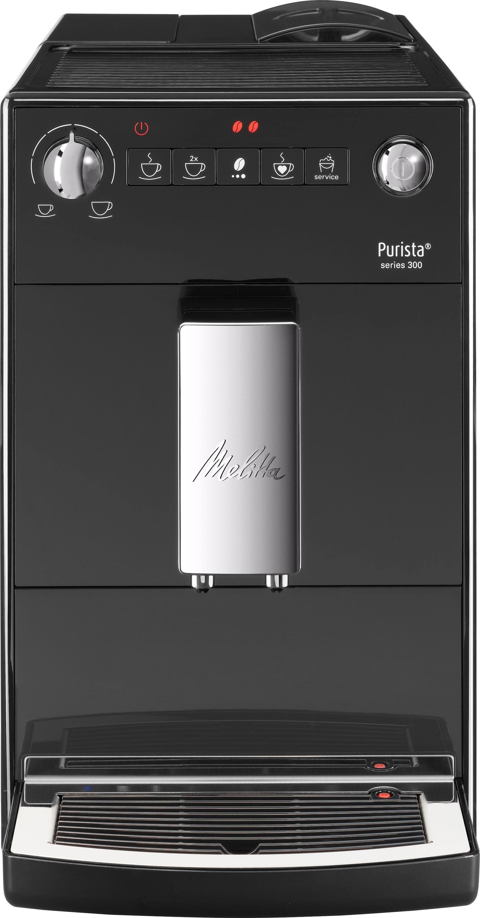 Melitta Kaffeevollautomat »Purista® F230-102, schwarz«, Lieblingskaffee-Funktion, kompakt & extra leise