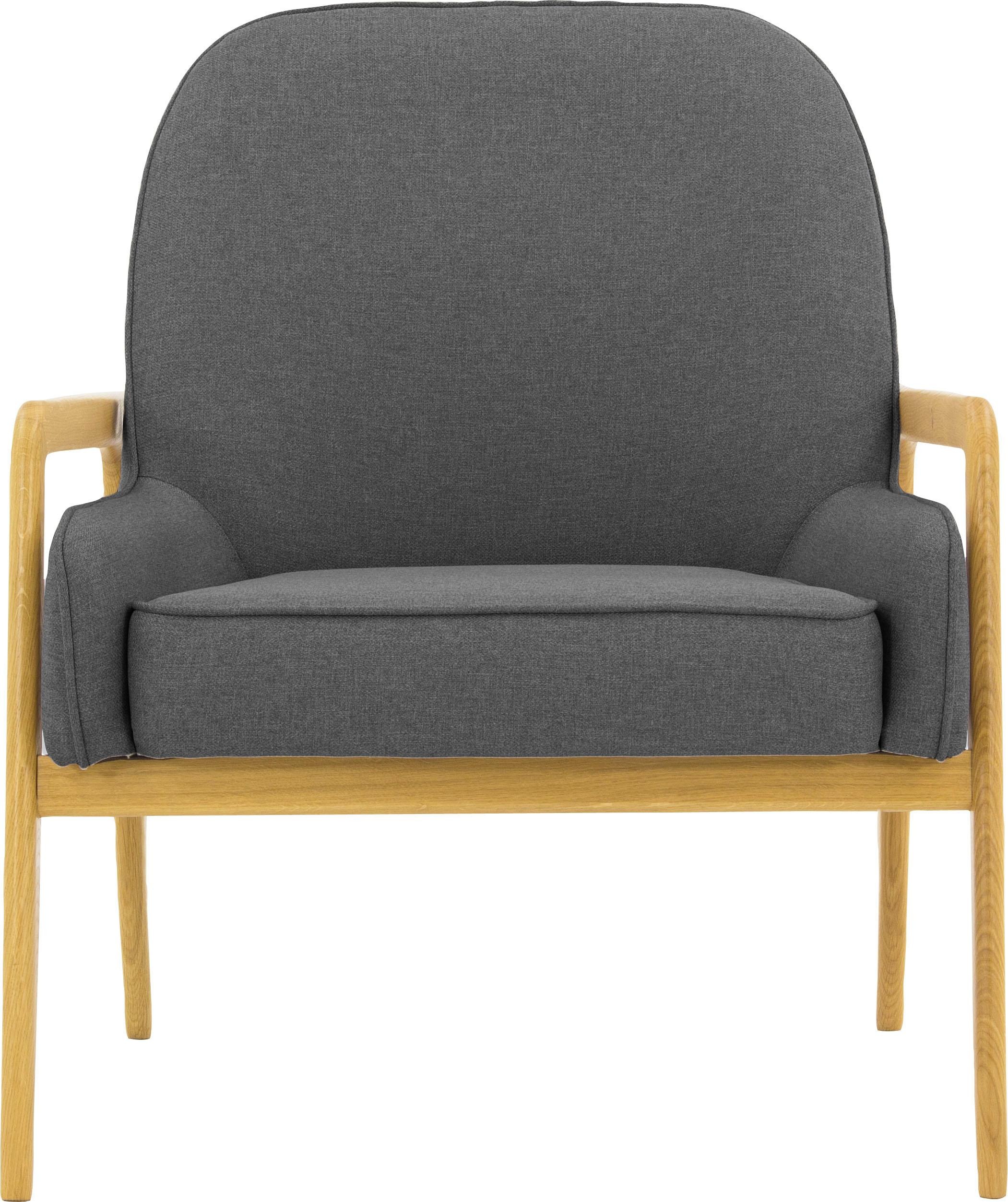 Home affaire Sessel »Braga« wahlweise mit Gestell aus Eiche in dunkel oder günstig online kaufen